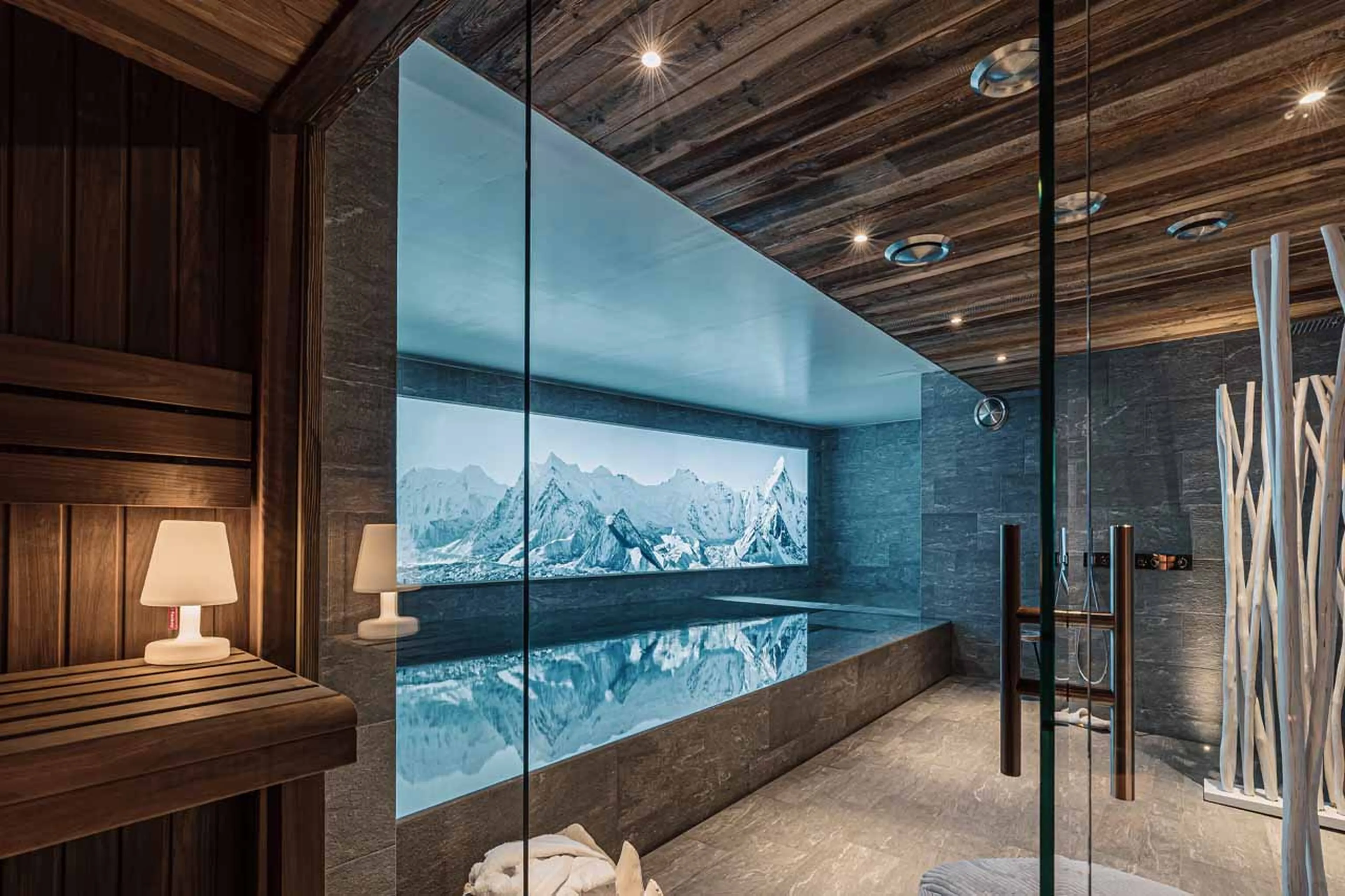 Pool at Chalet Les Ours in Val d'Isere