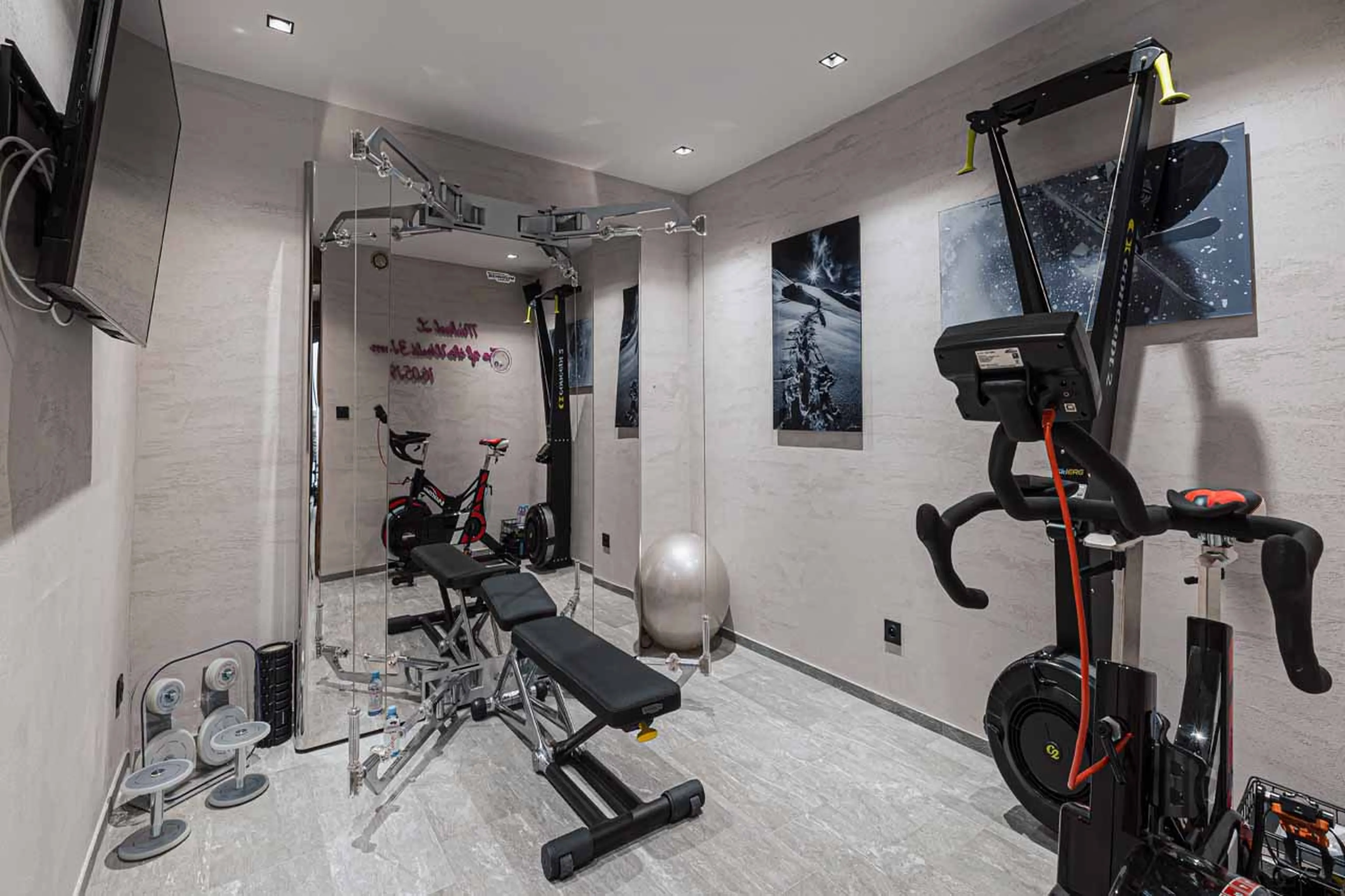 Gym at Chalet Les Ours in Val d'Isere