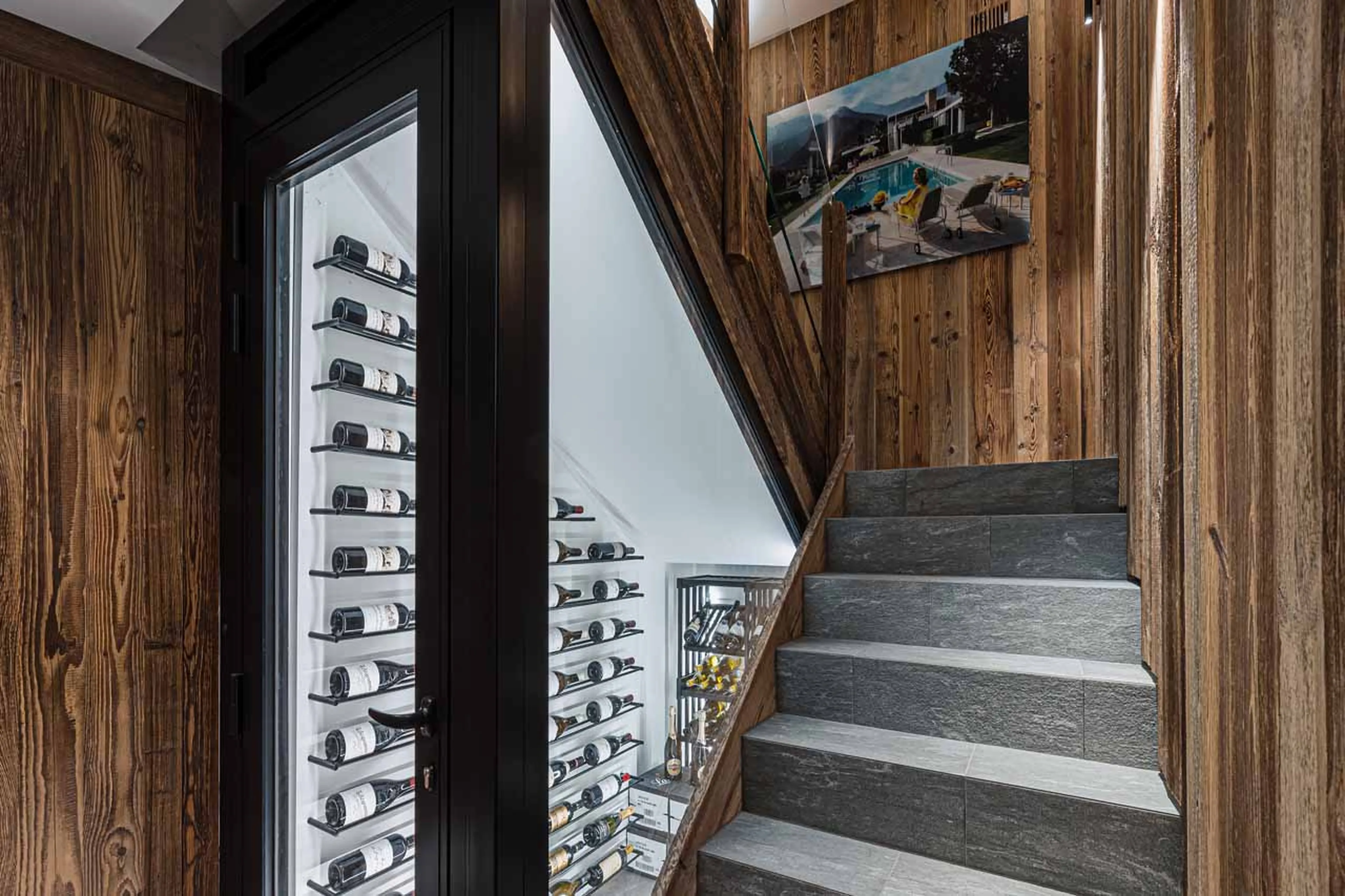 Wine cave at Chalet Les Ours in Val d'Isere