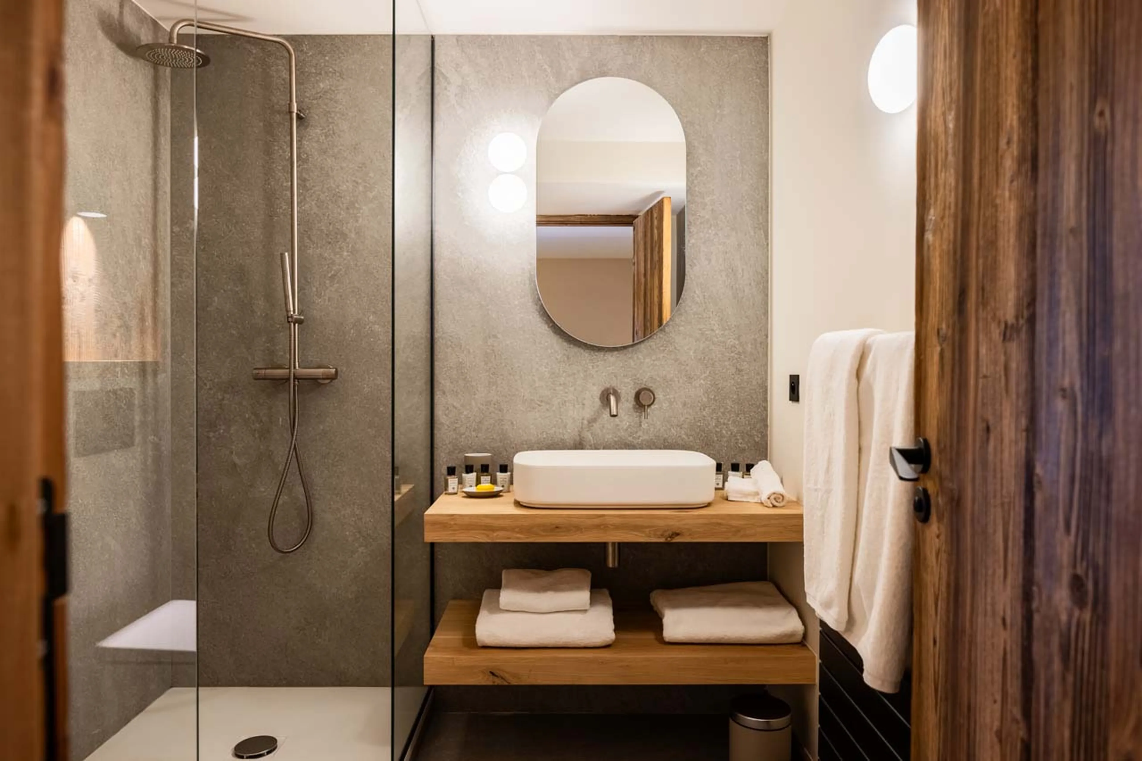 Shower room four at Chalet L'Orchidée in Meribel