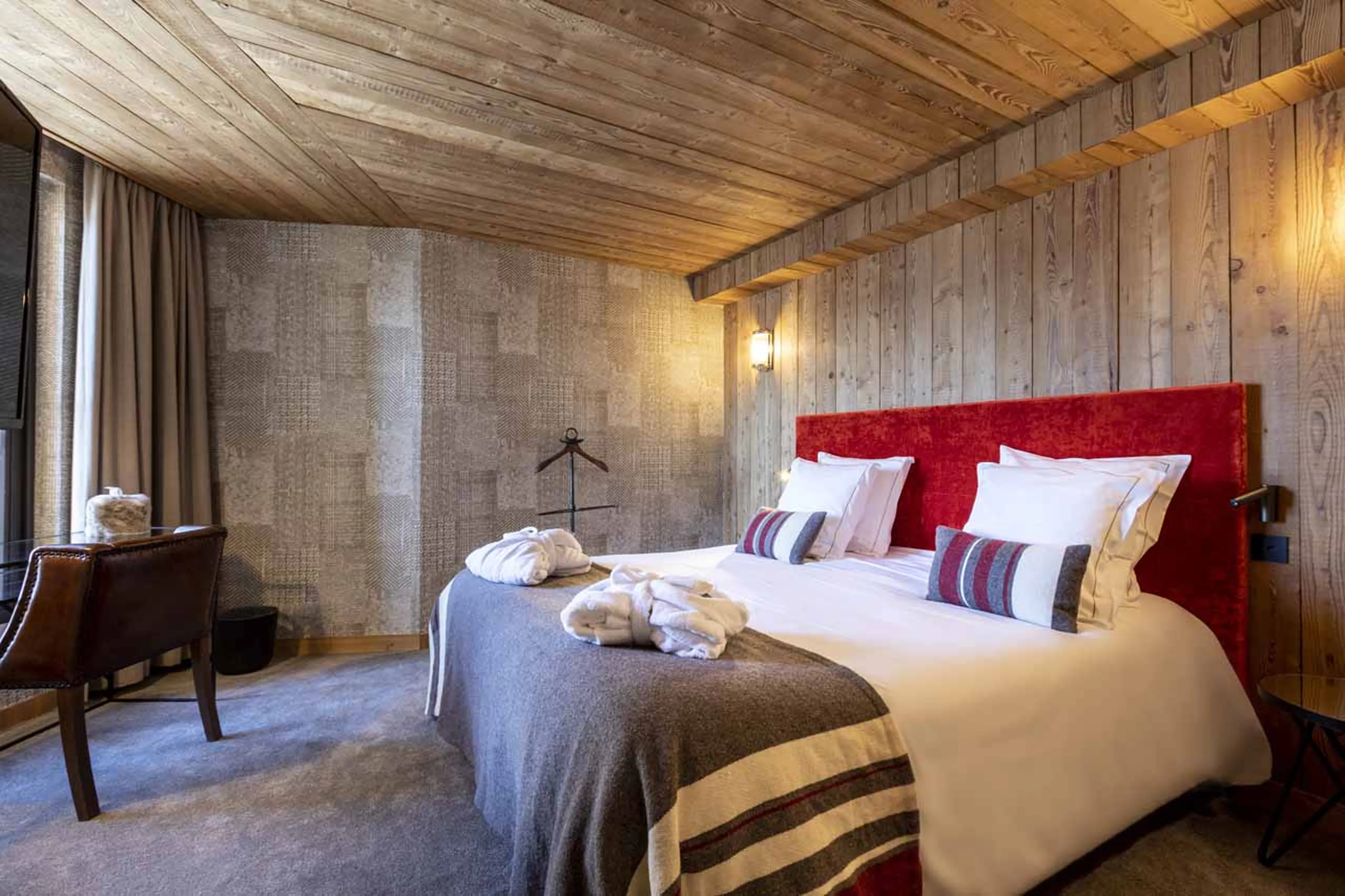 Bedroom four at Chalet Orlov in Val Thorens
