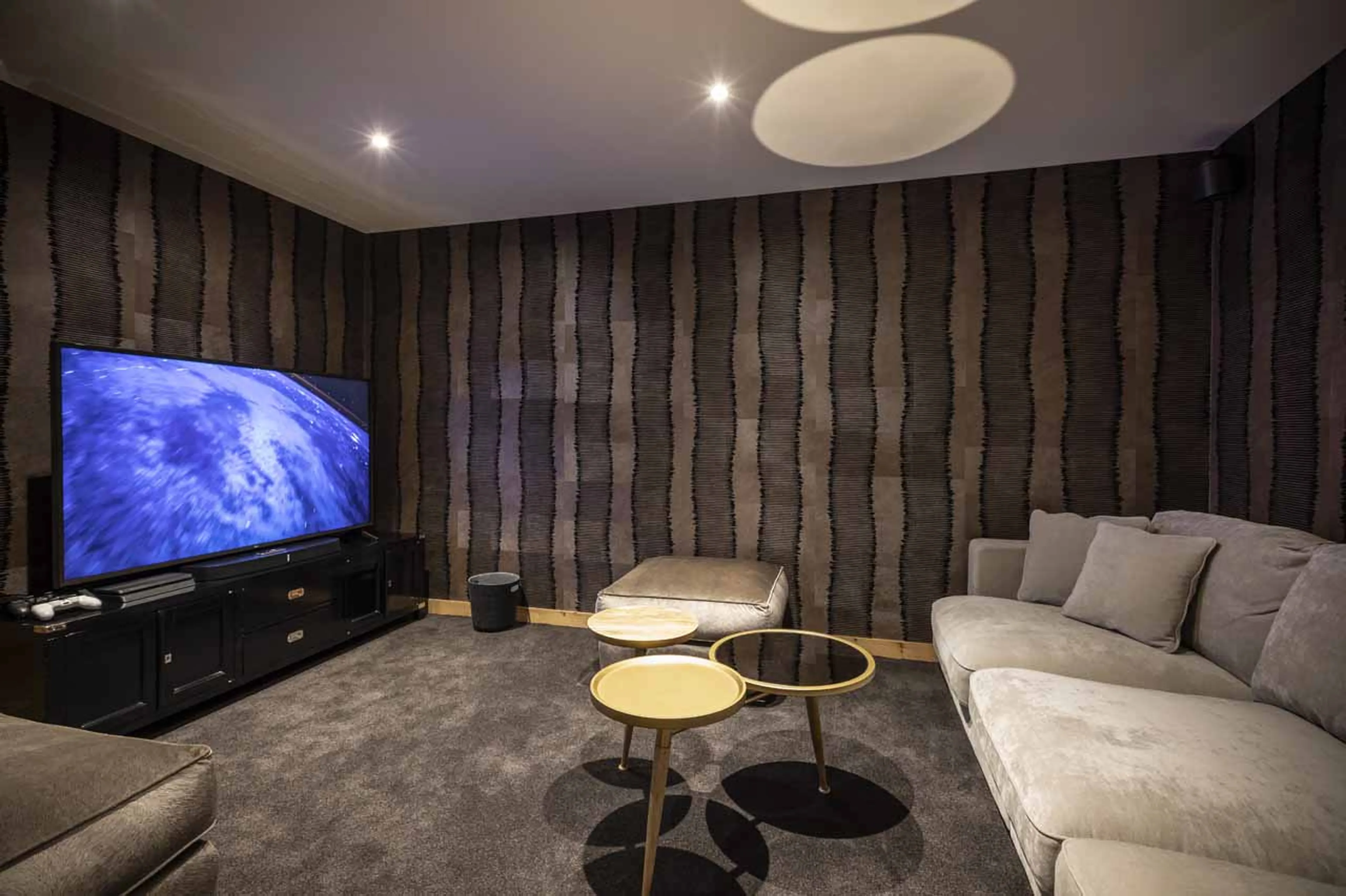 Cinema room at Chalet Orlov in Val Thorens
