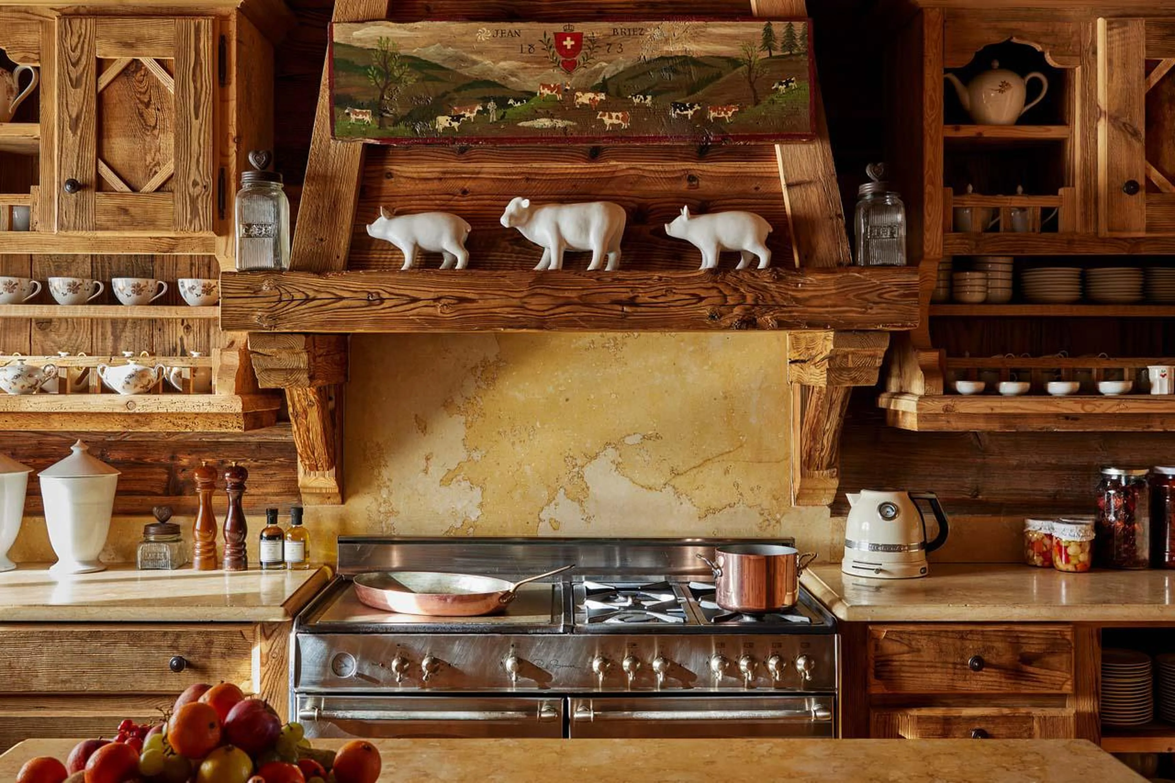 Kitchen at Chalet Ormello in Courchevel 1850