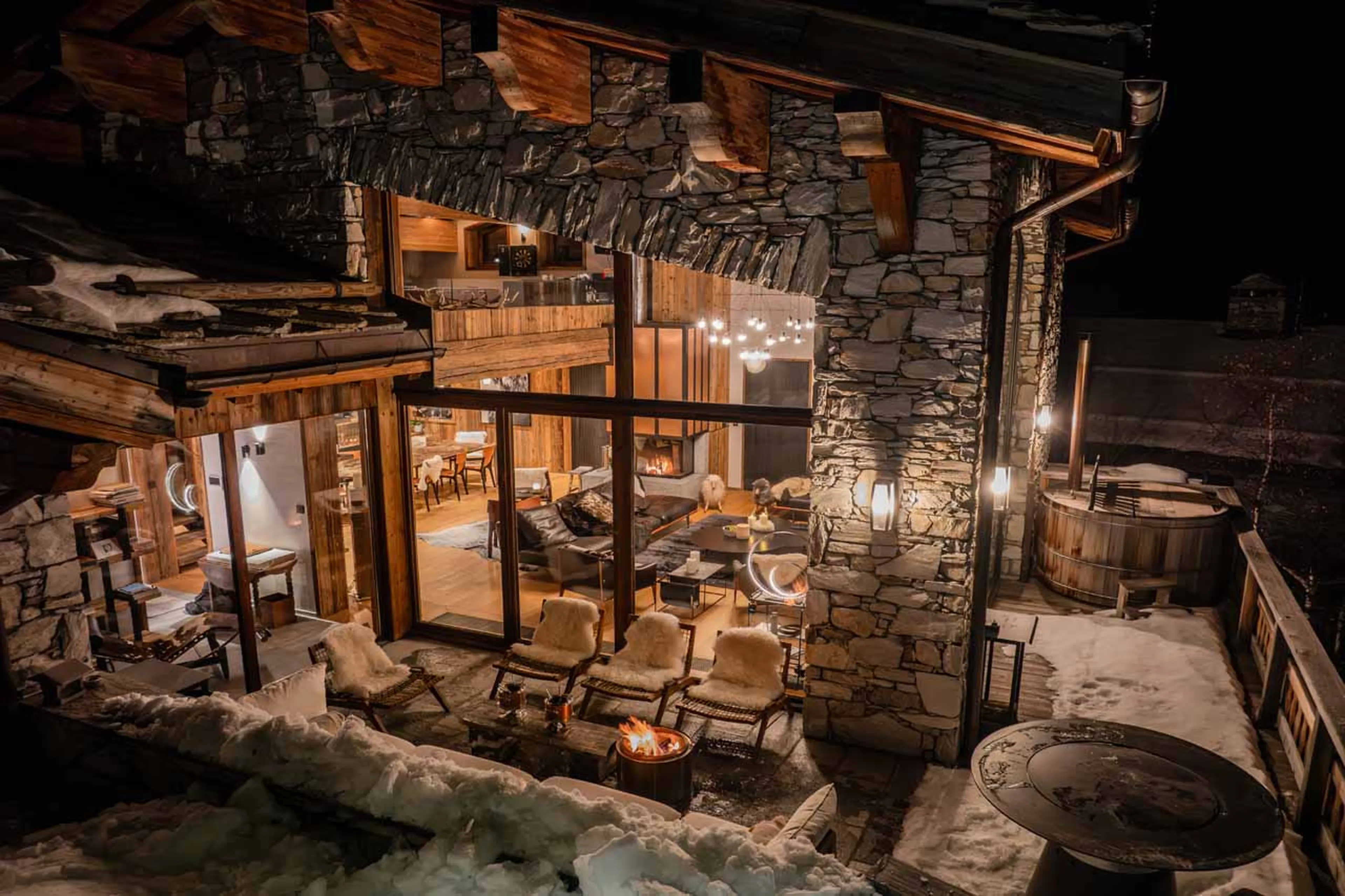 Terrace of Chalet Orso in Val d'Isere