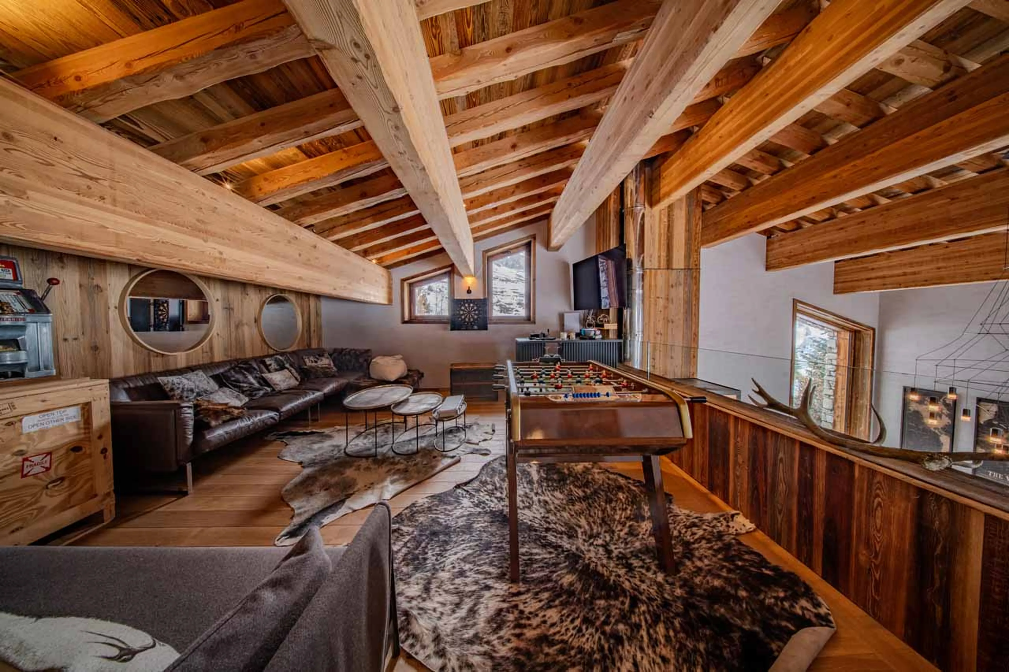 Games area at Chalet Orso in Val d'Isere