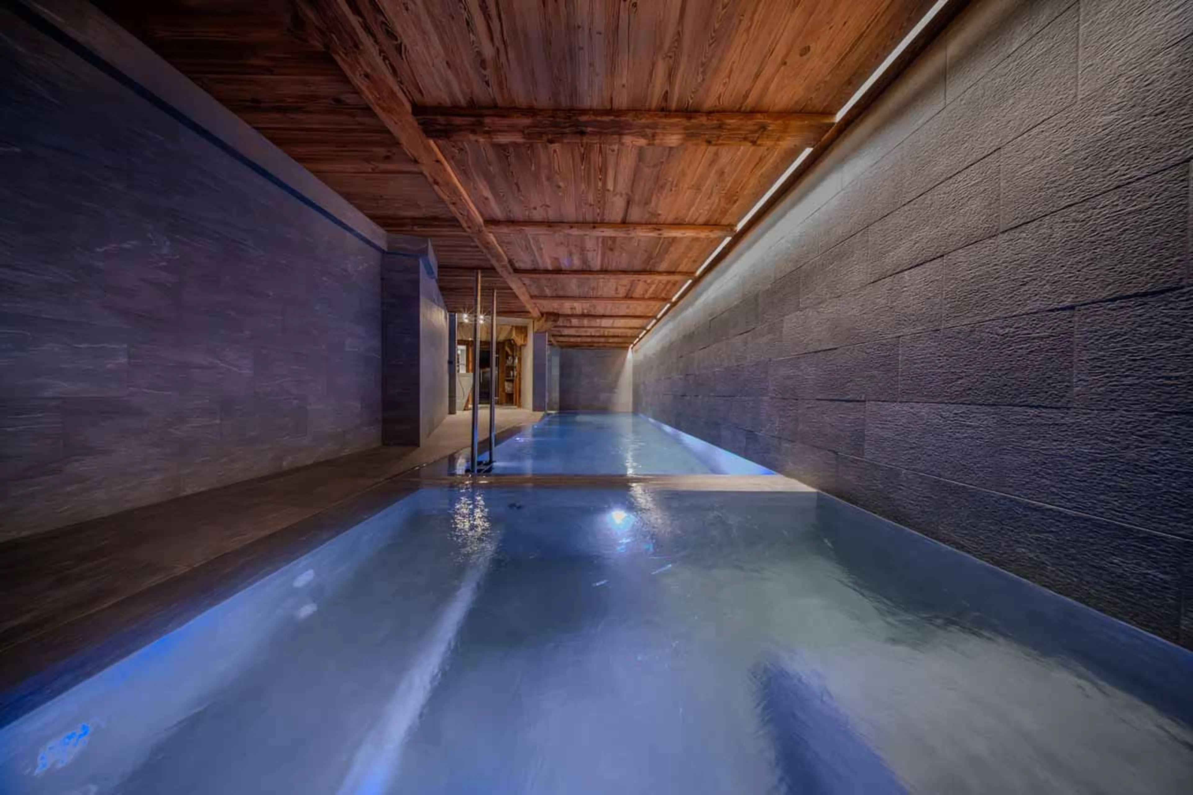 Swimming pool at Chalet Orso in Val d'Isere
