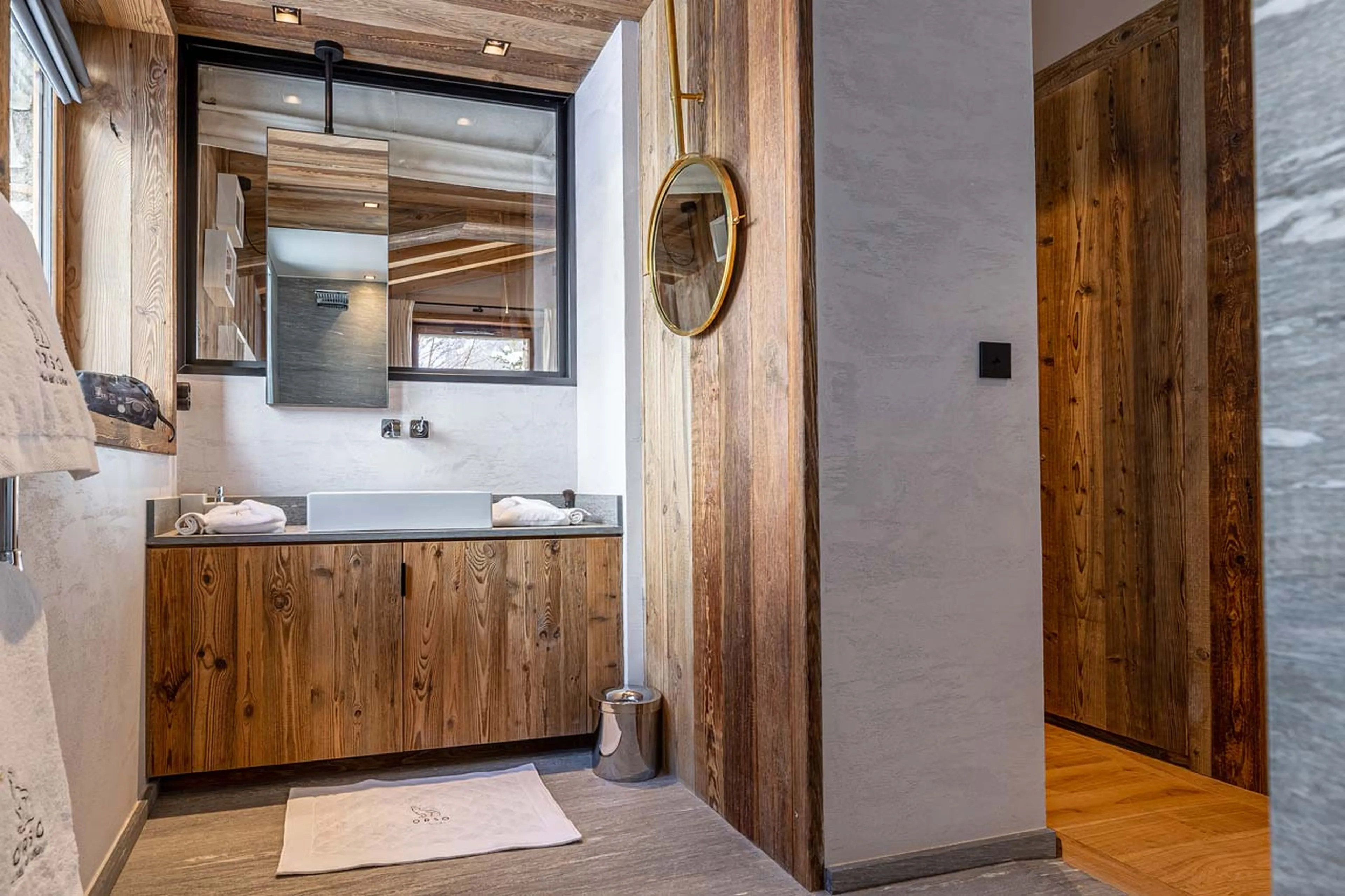 Bathroom one at Chalet Orso in Val d'Isere