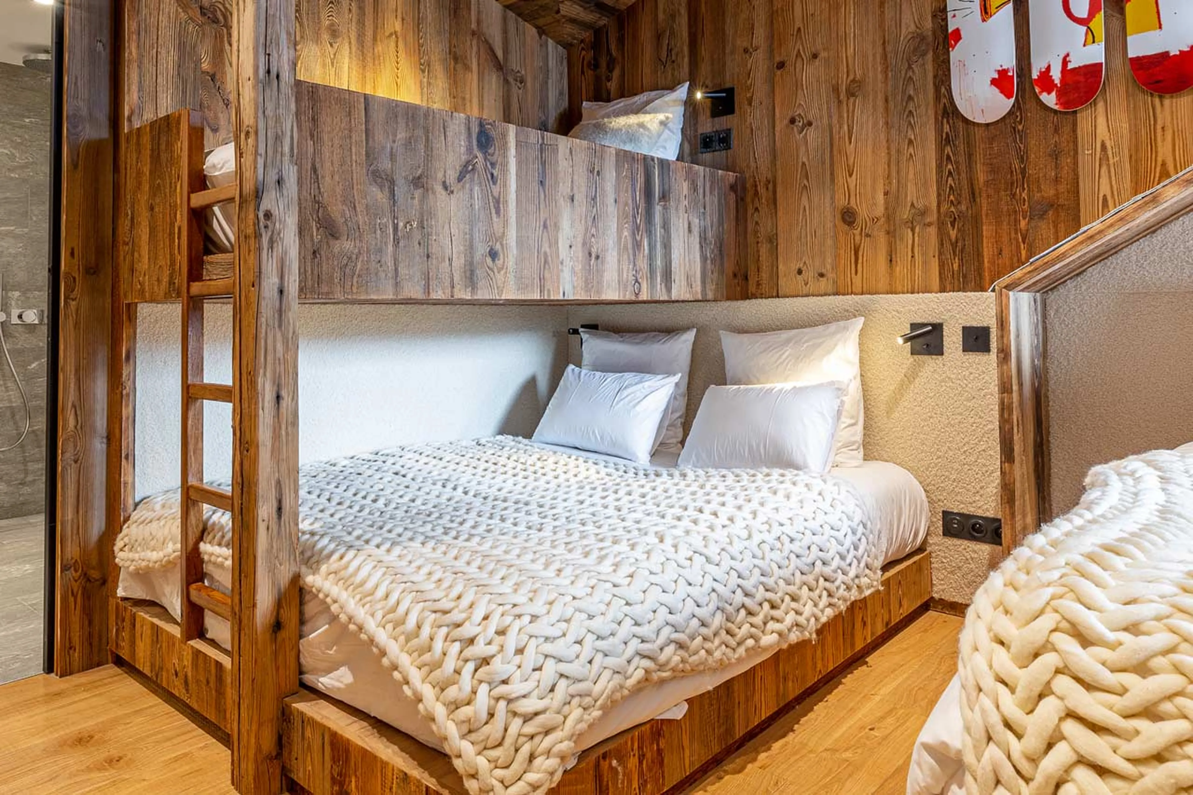 Bunk bed at Chalet Orso in Val d'Isere