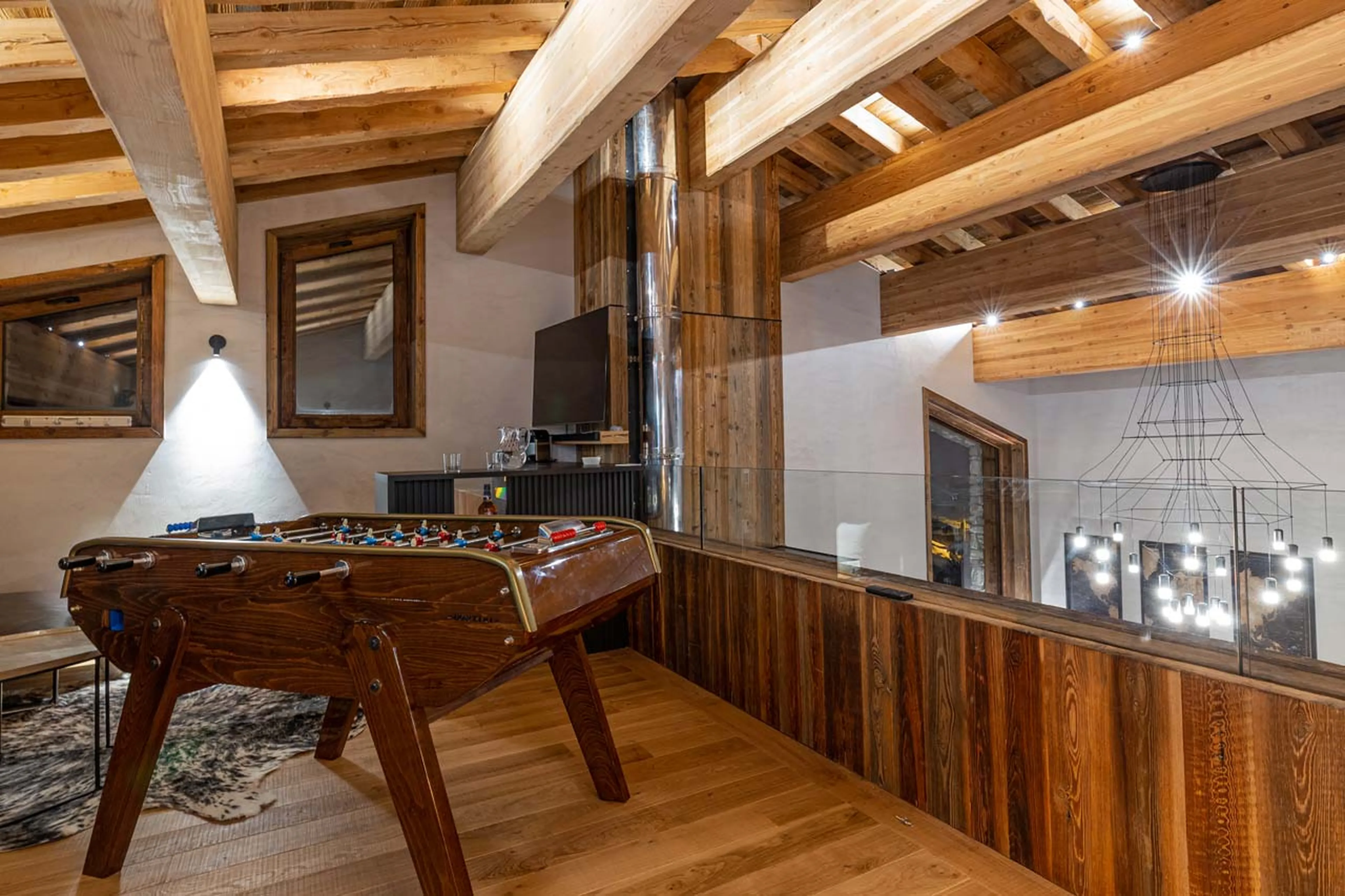 Games area at Chalet Orso in Val d'Isere