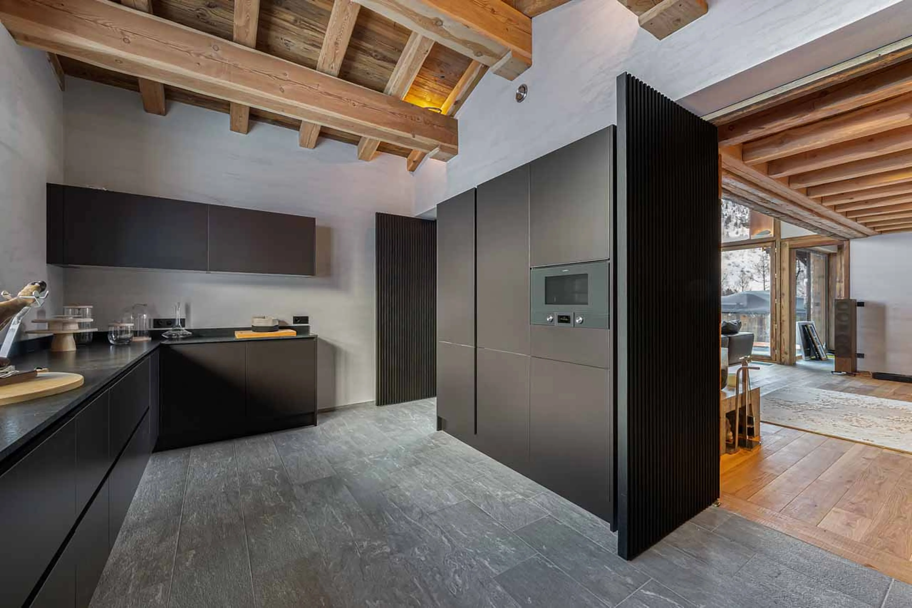 Spacious semi-professional kitchen at Chalet Orso in Val d'Isere