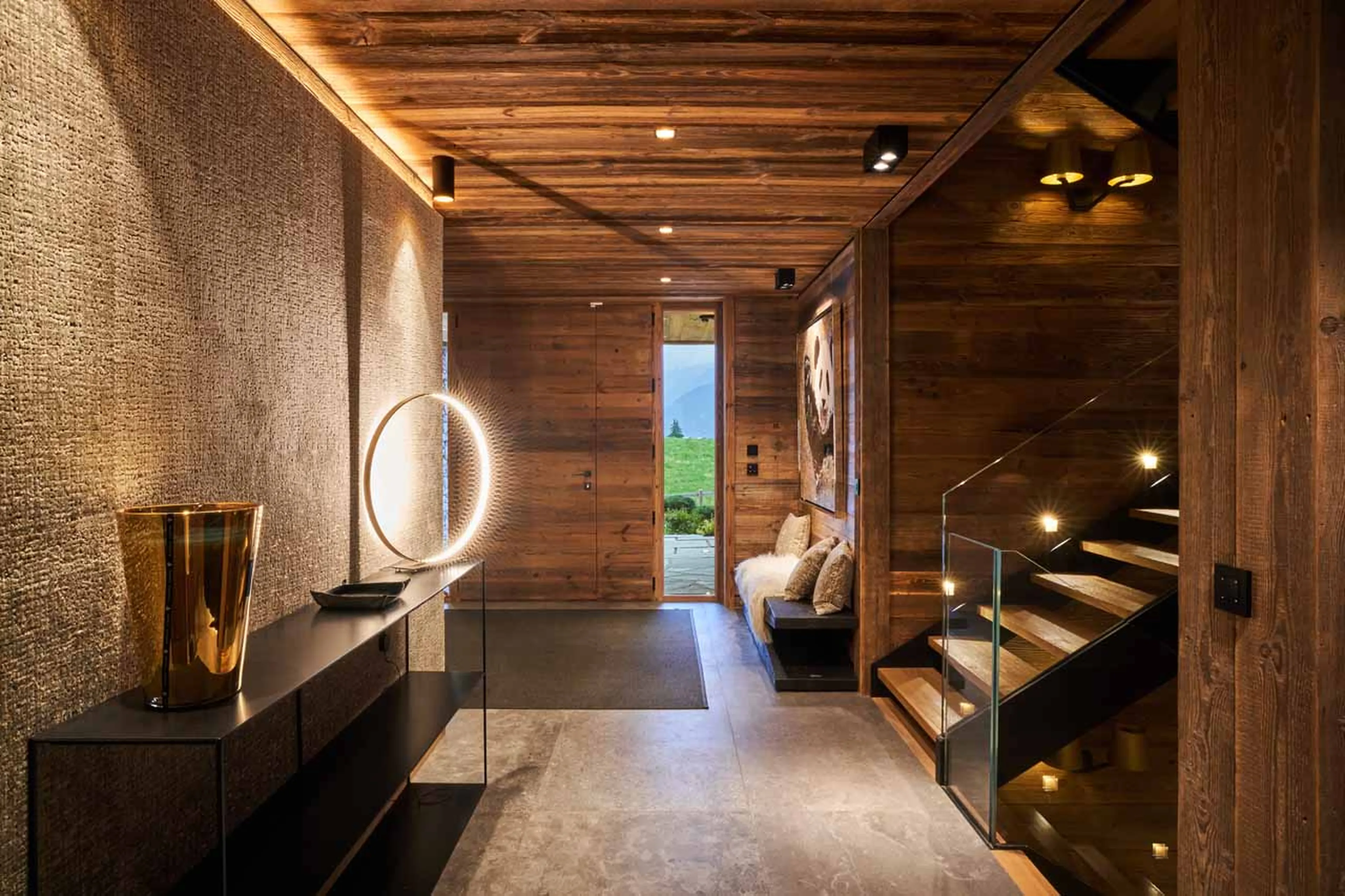 Entrance hall at Chalet Otoctone in Megeve