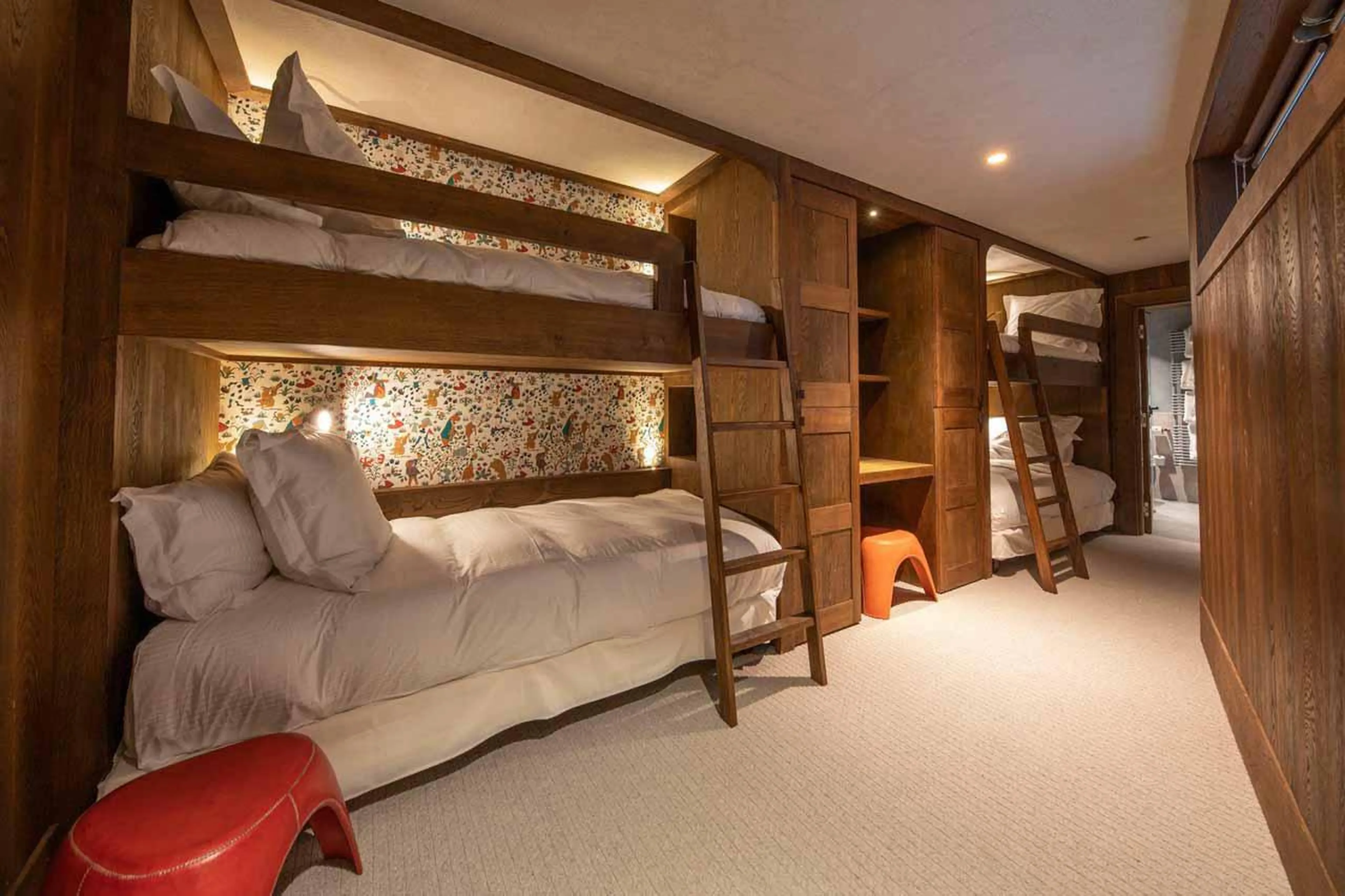 Bunk bedroom at Chalet Ottawa in Val d'Isere