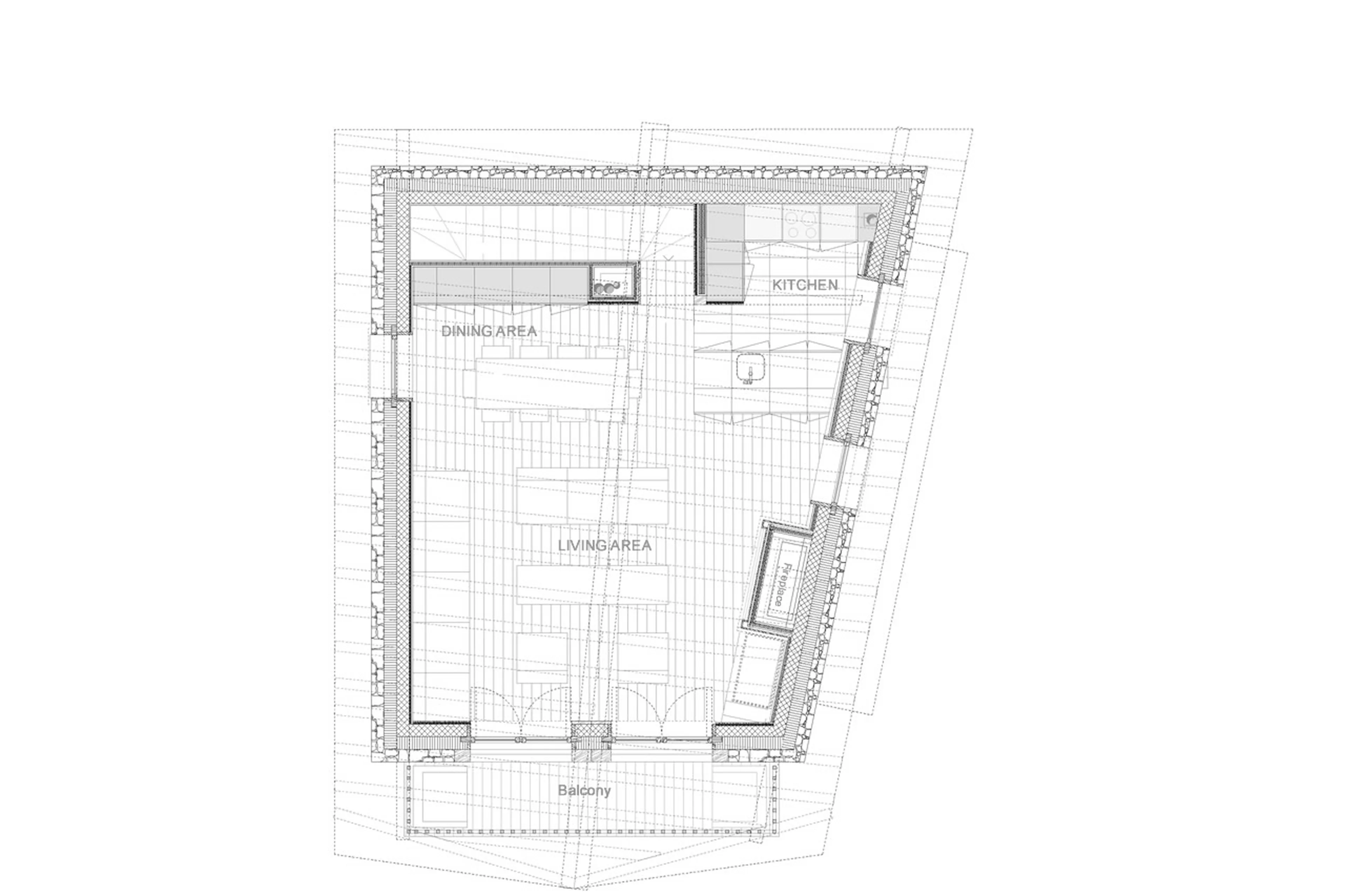 Level 1 floor plan of Chalet Oxalis in Val d Isere
