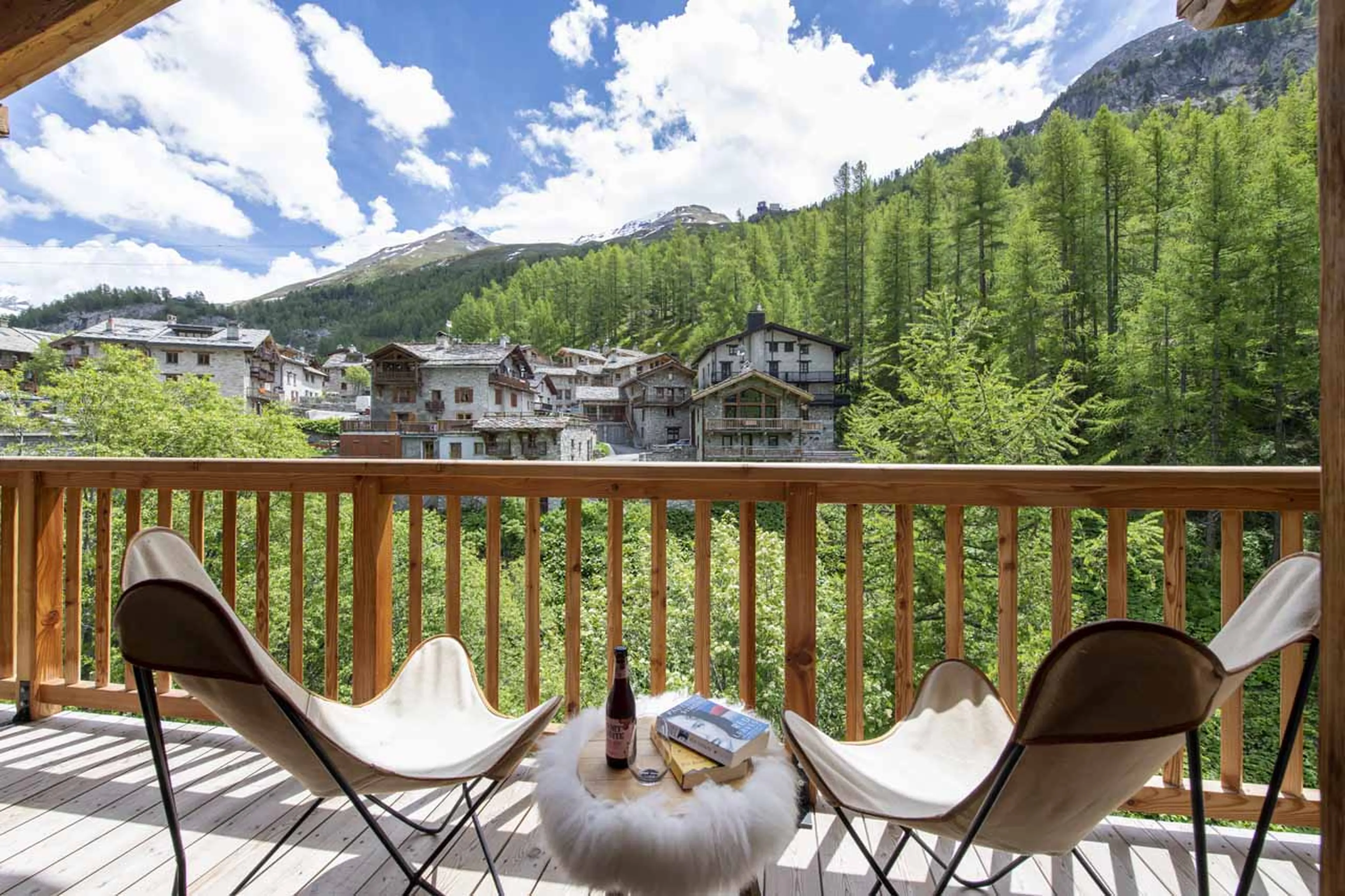 Balcony of Chalet Oxalis in Val d'Isere