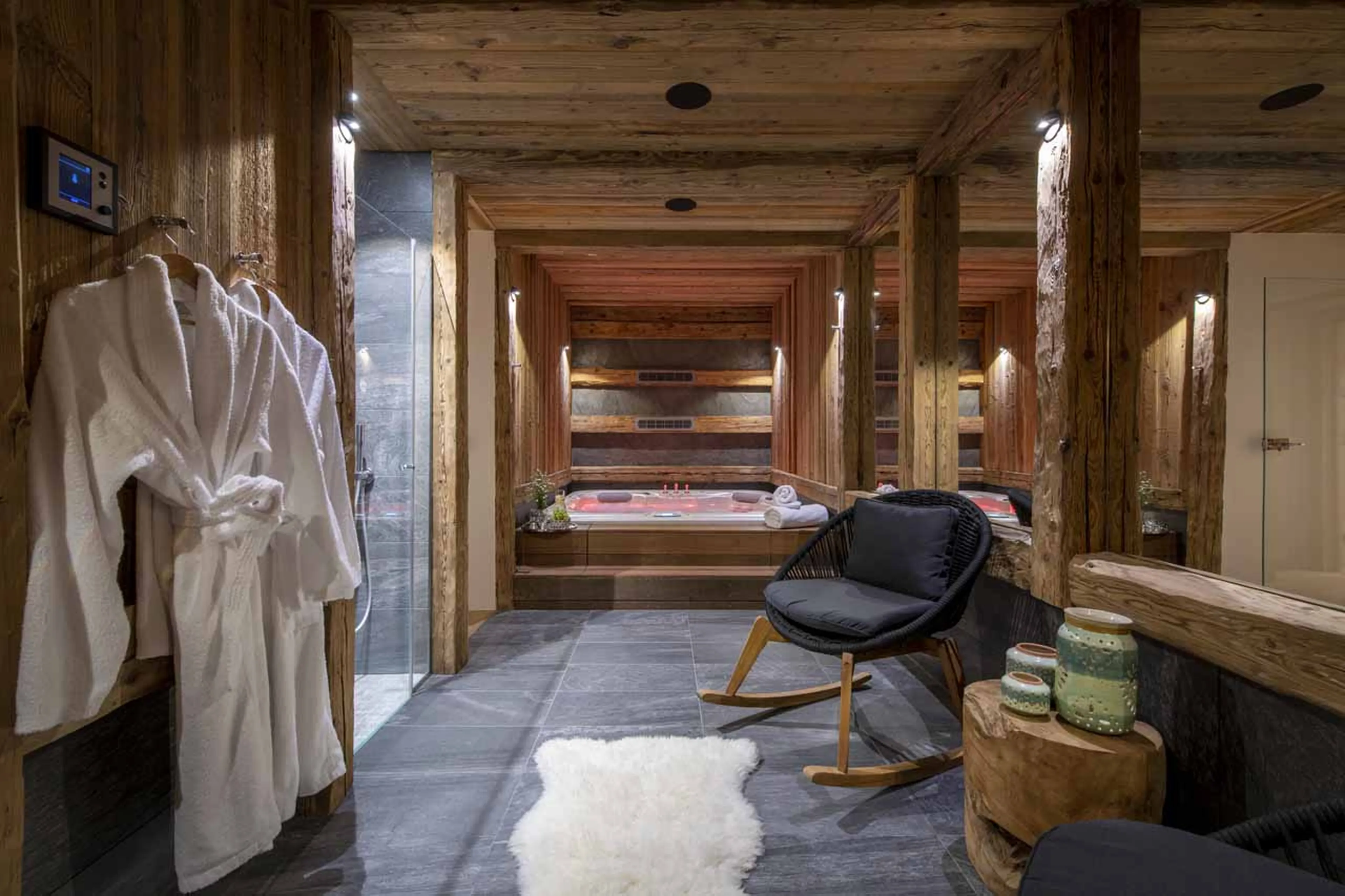 Jacuzzi at Chalet Oxalis in Val d'Isere