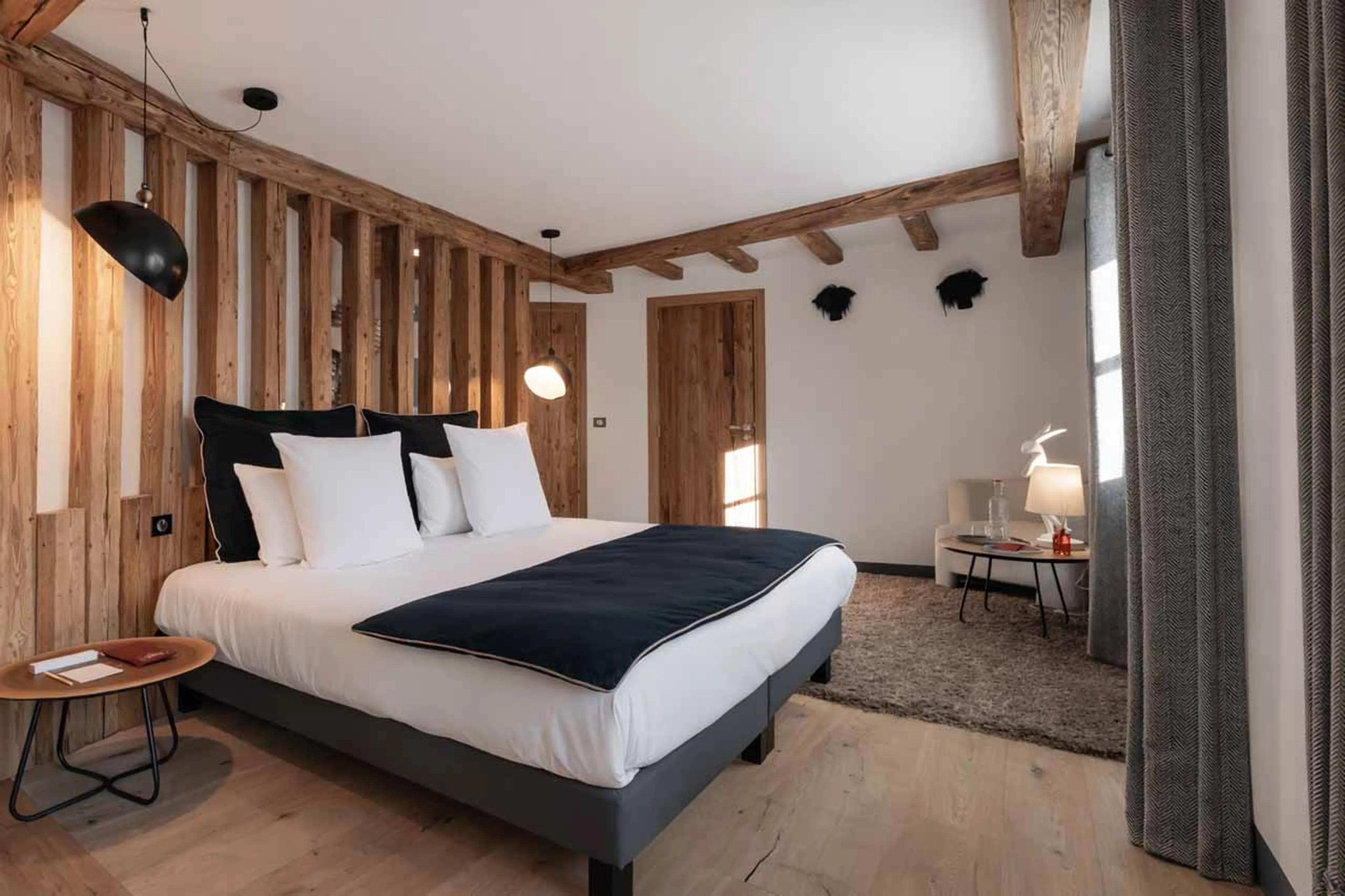 Bedroom three at Chalet Le Papillon in Val d'Isere