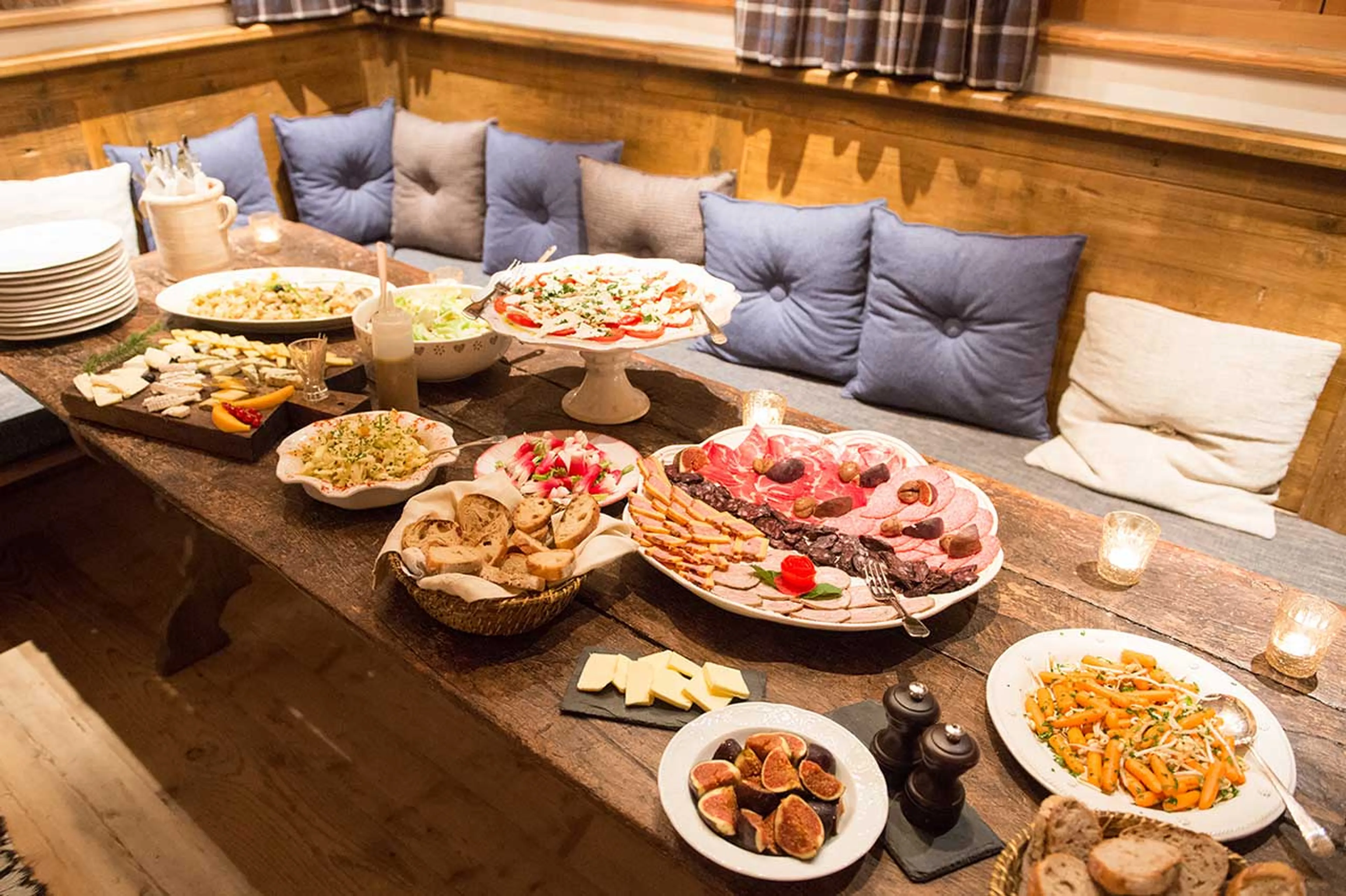 Food at Chalet Pelerin in Le Miroir