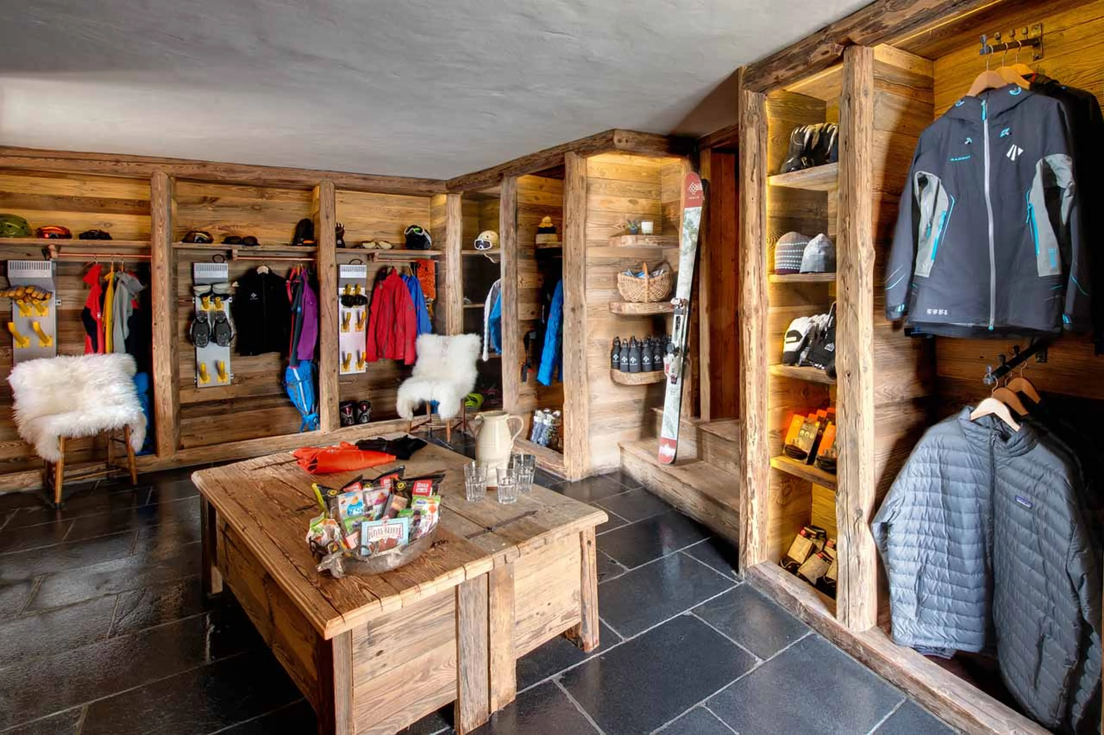Ski room at Chalet Pelerin in Le Miroir