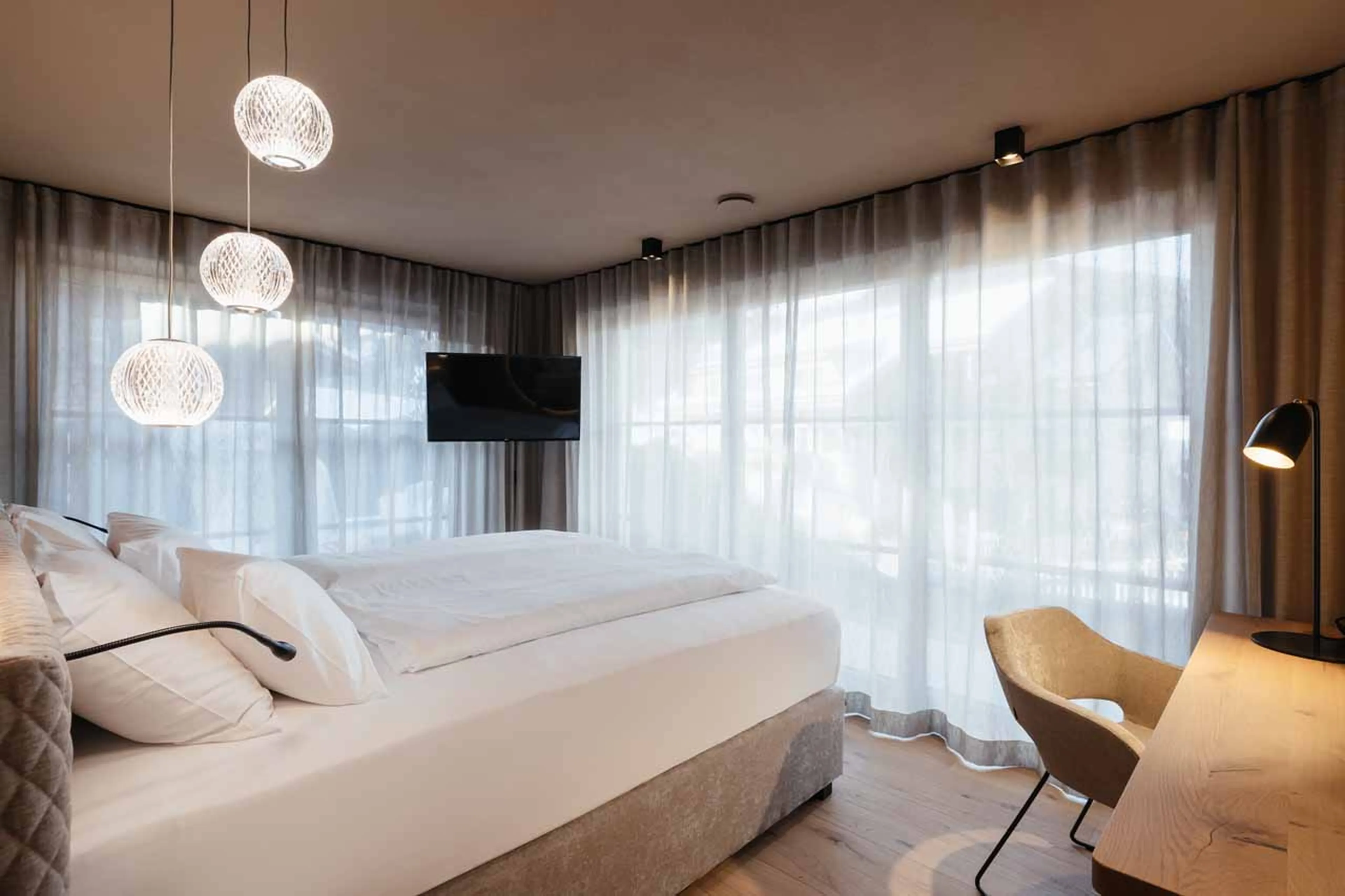 Bedroom five at Chalet Pescosta in Kronplatz