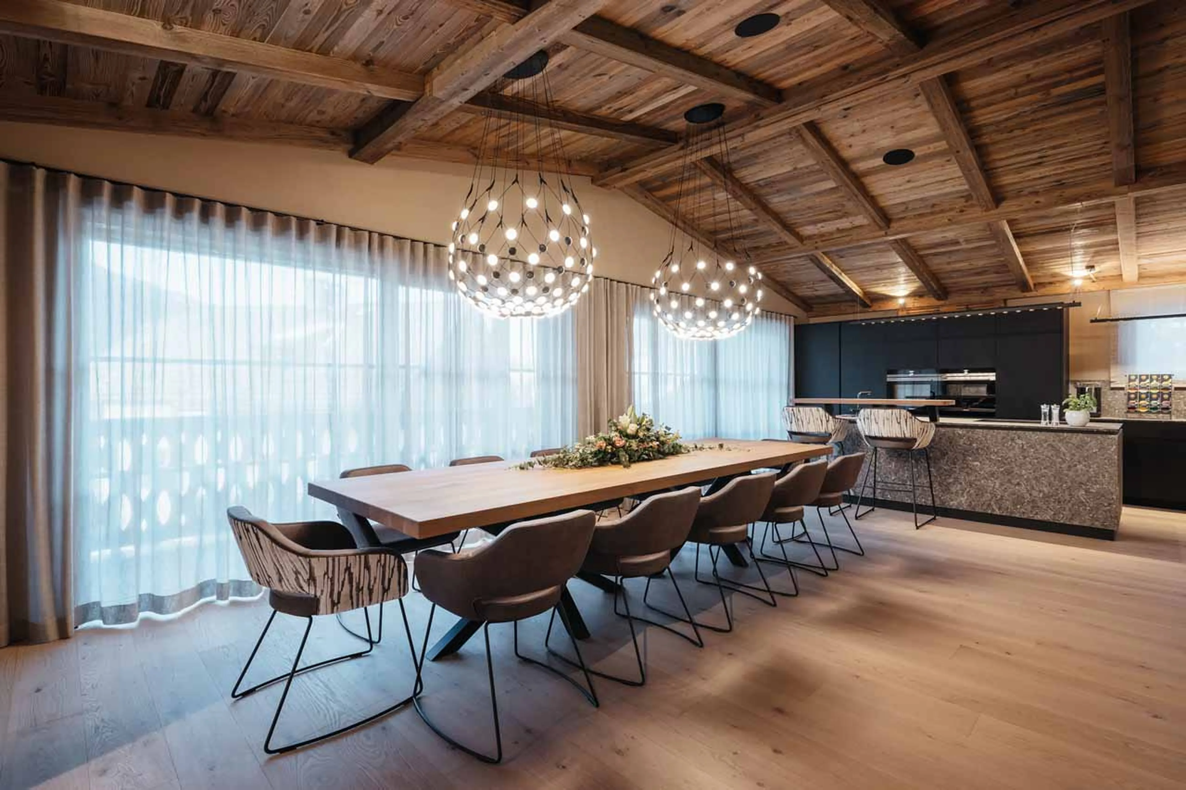 Dining area at Chalet Pescosta in Kronplatz