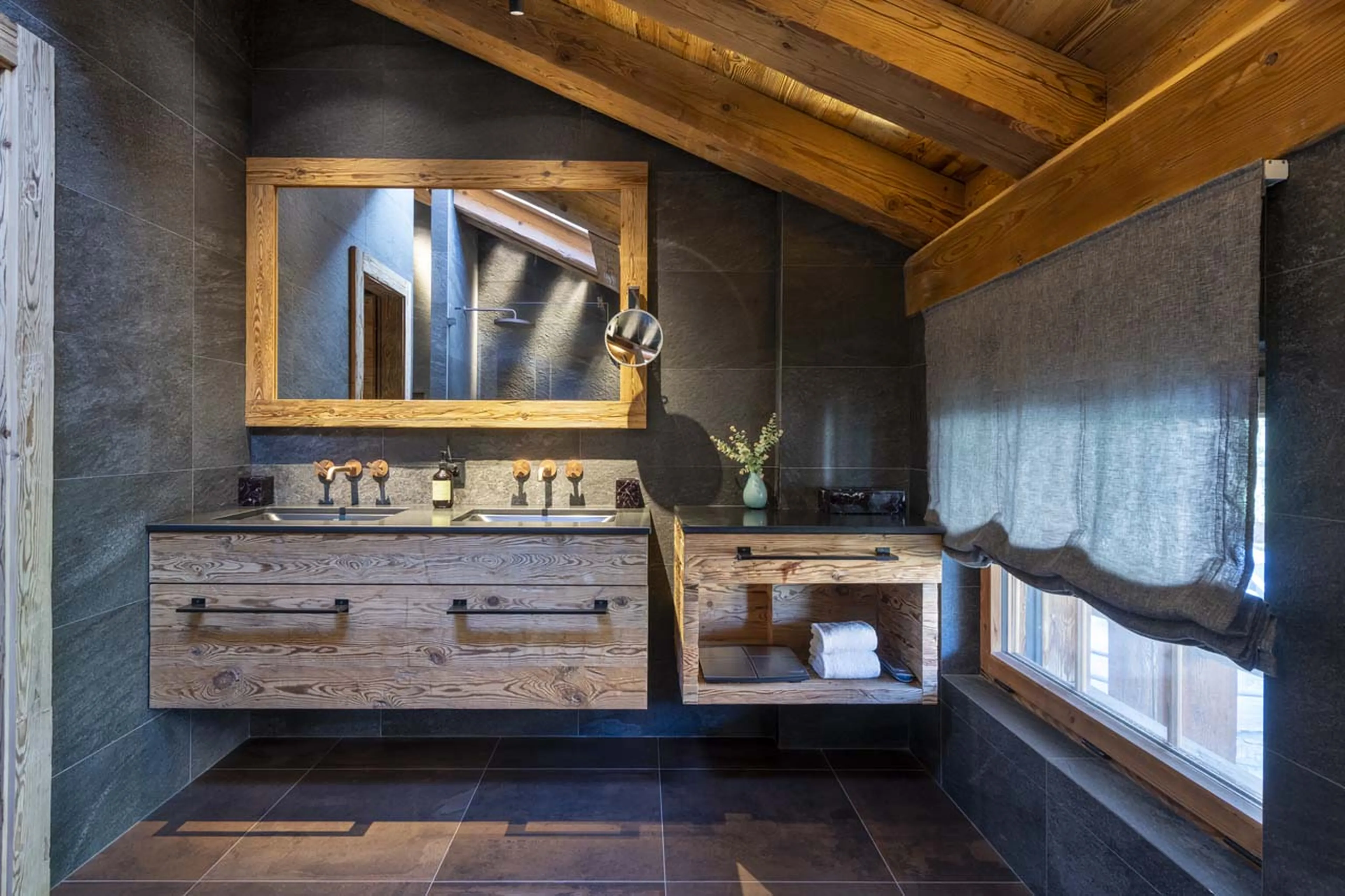 Shower room one at Chalet Peter Pan in Verbier