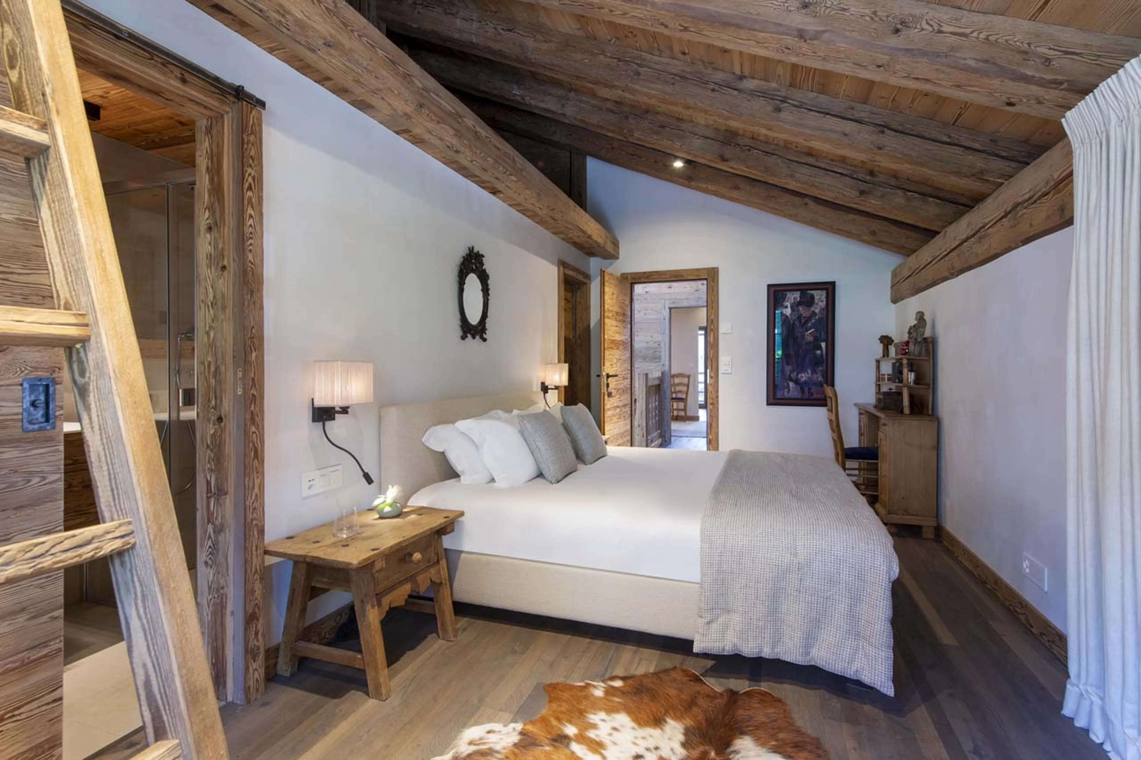 Bedroom two at Chalet Peter Pan in Verbier