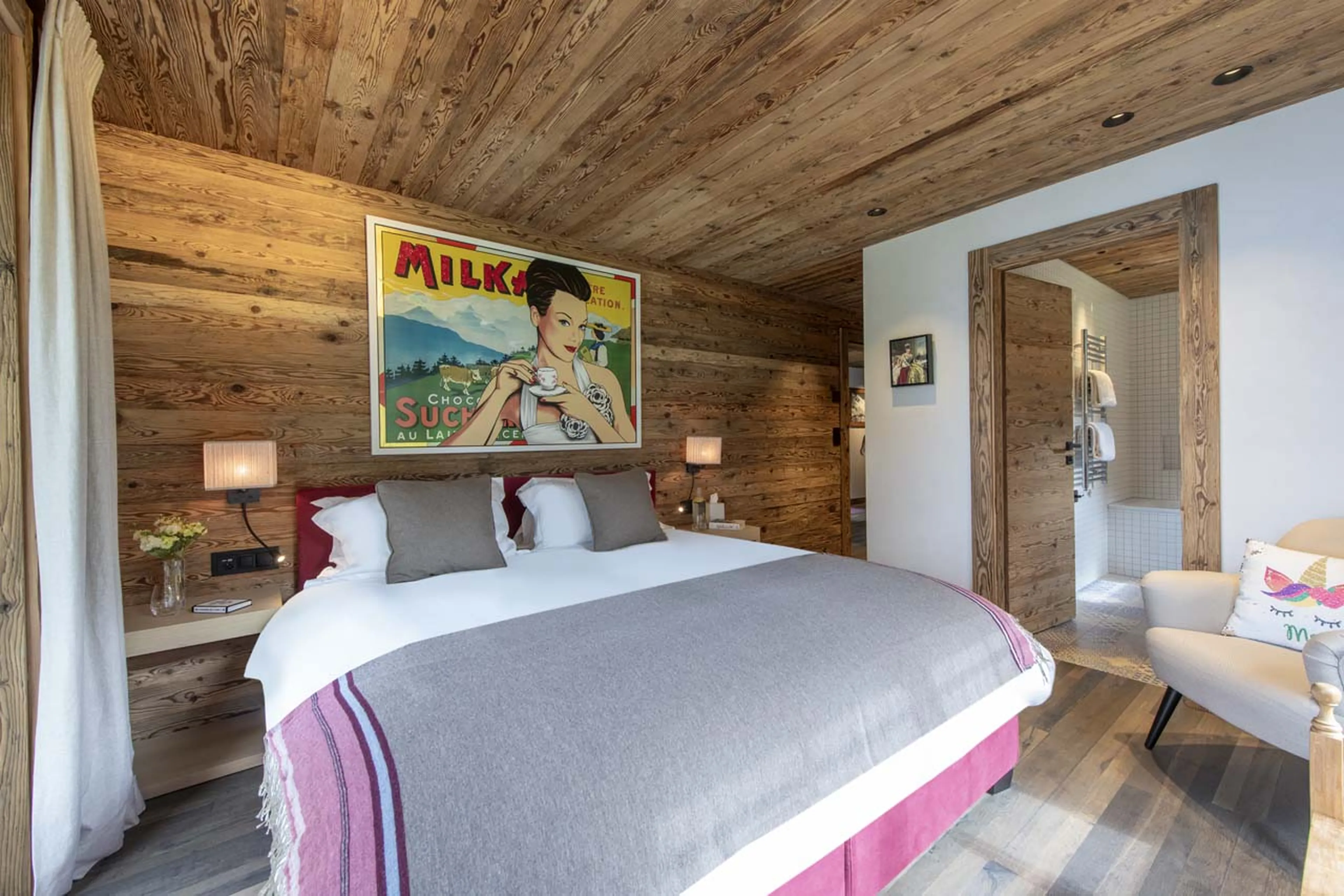 Bedroom four at Chalet Peter Pan in Verbier