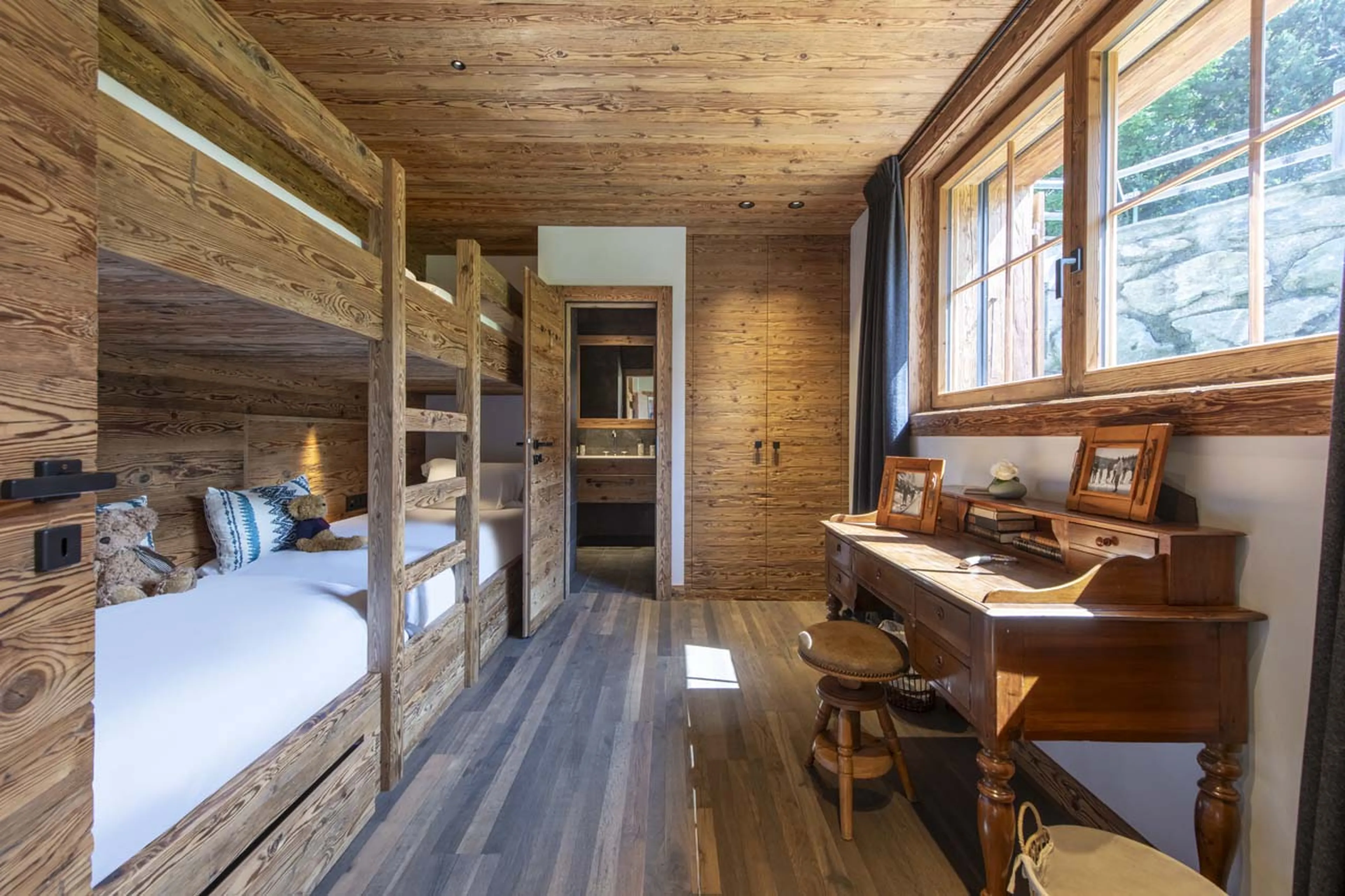 Bedroom six at Chalet Peter Pan in Verbier
