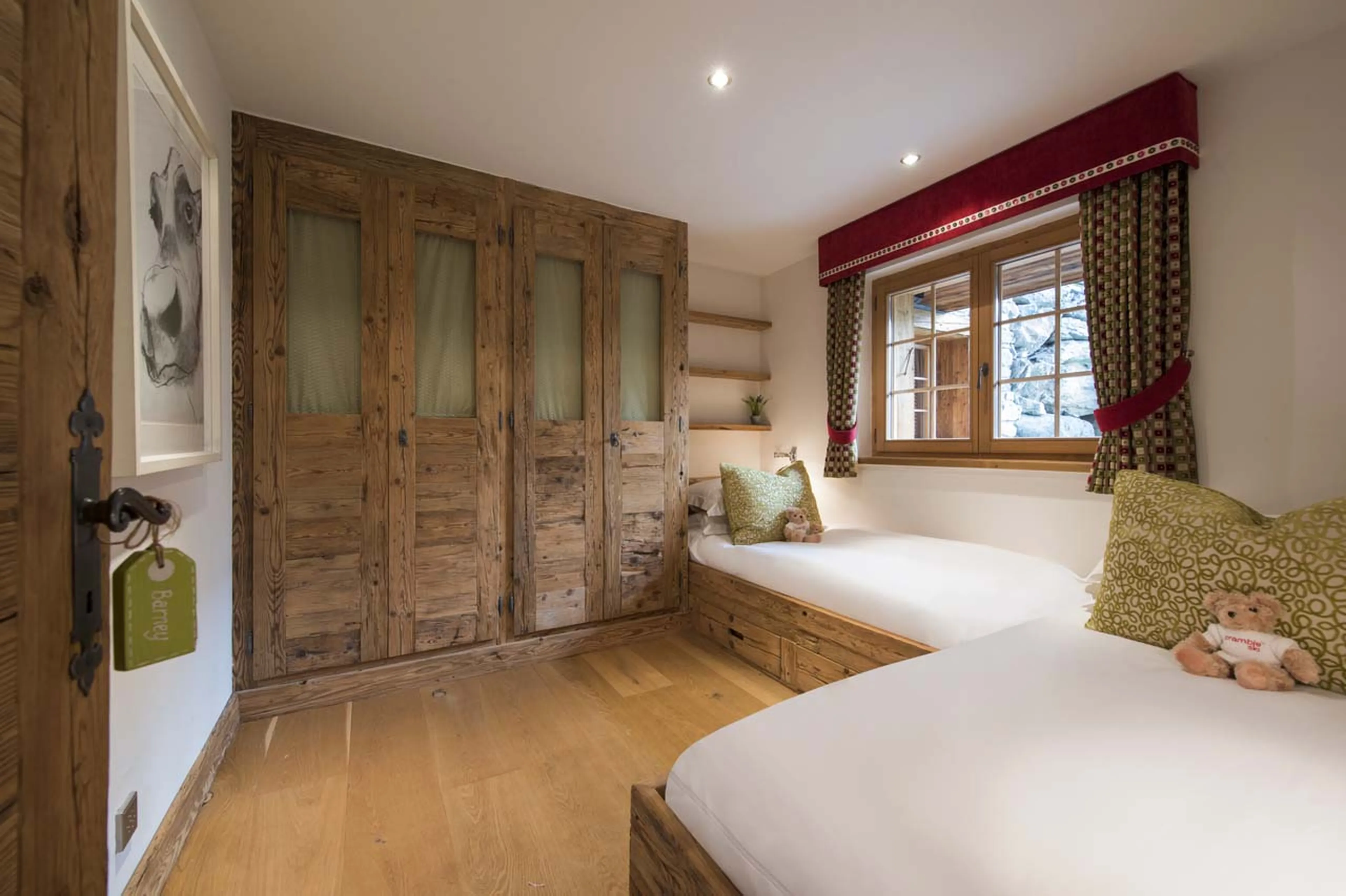 Double bedroom 5 at Chalet Petit Ours in Verbier