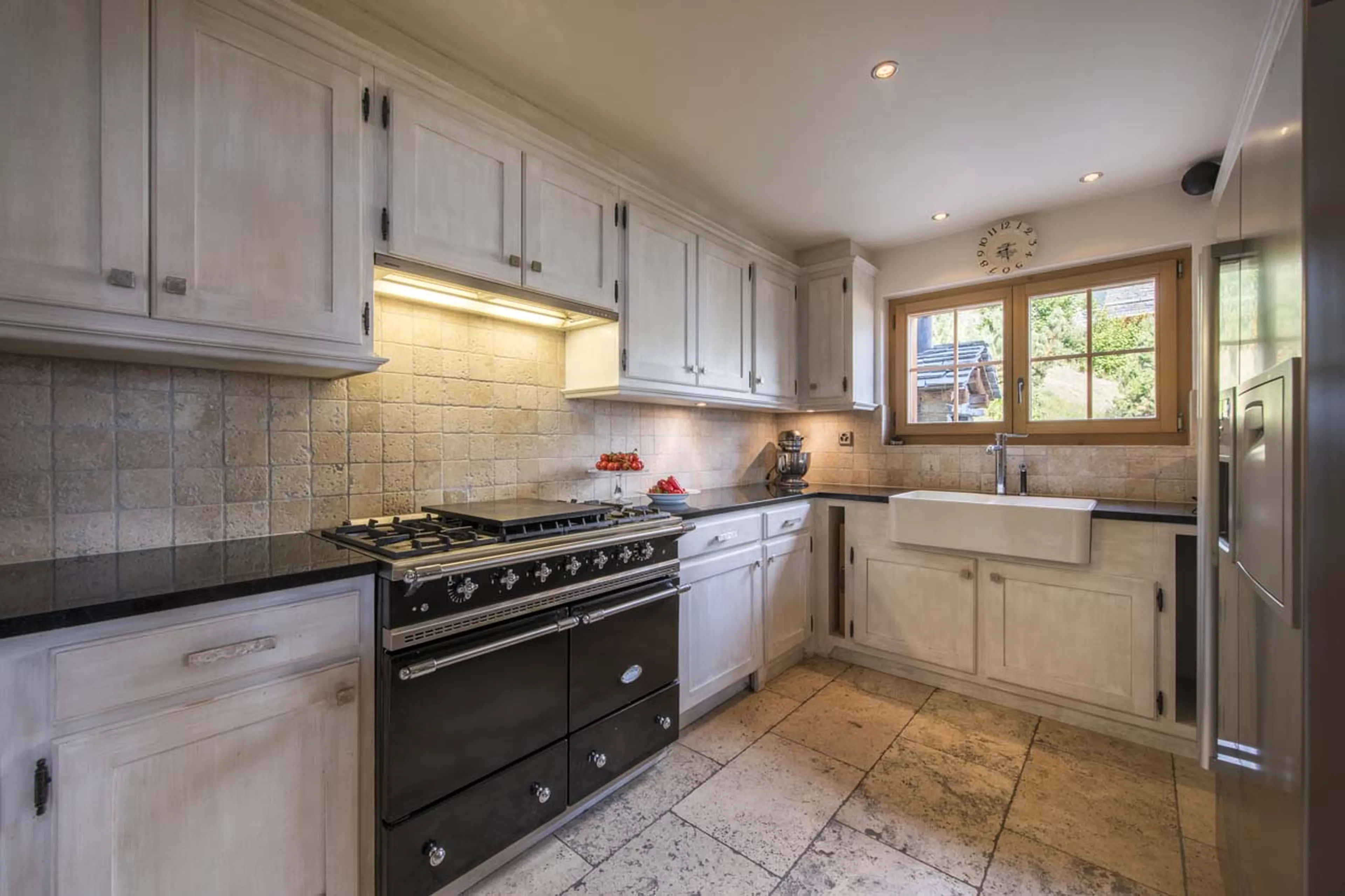 Well-equipped kitchen at Chalet Petit Ours in Verbier