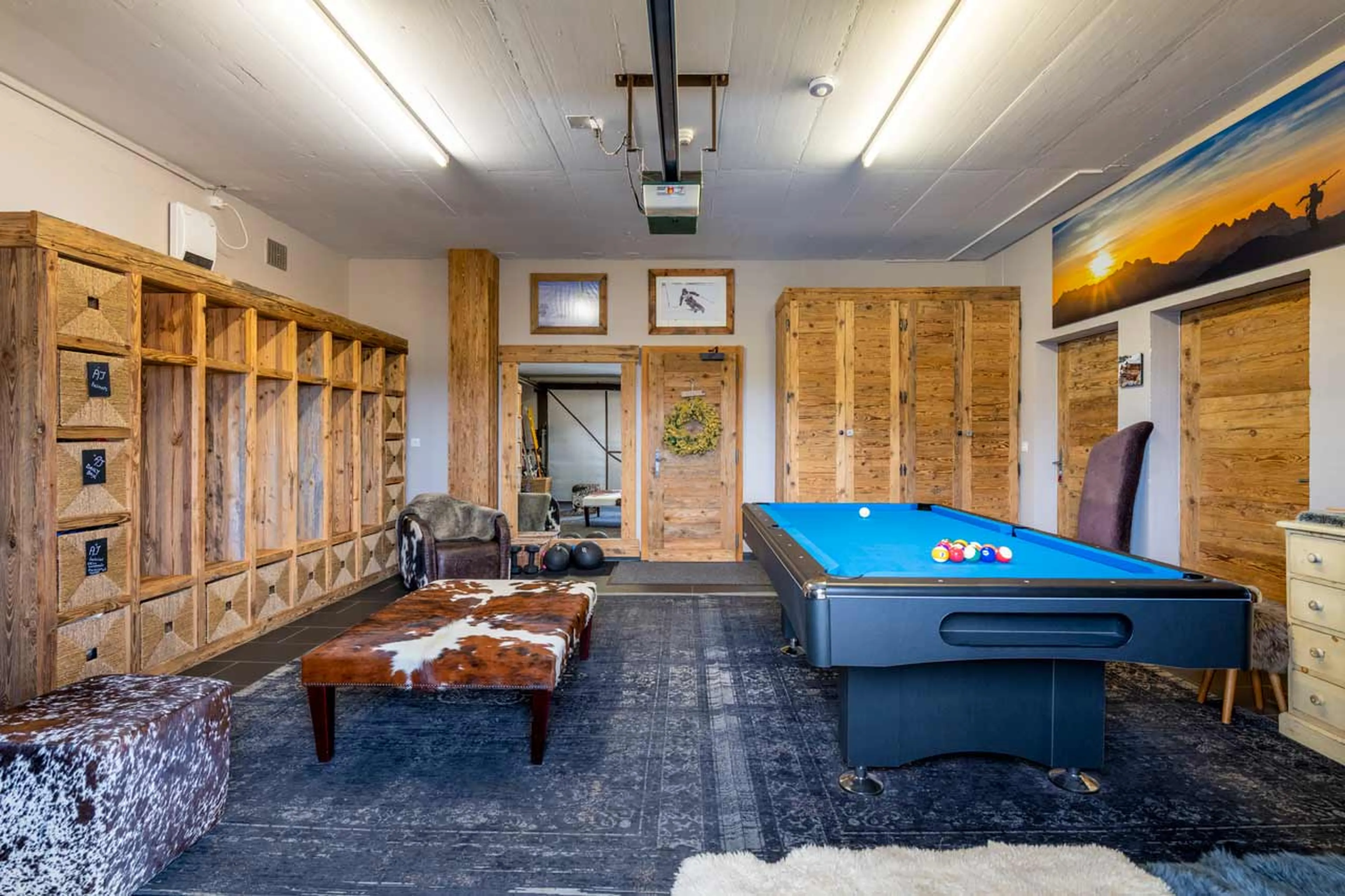 Ski room at Chalet Petit Ours in Verbier