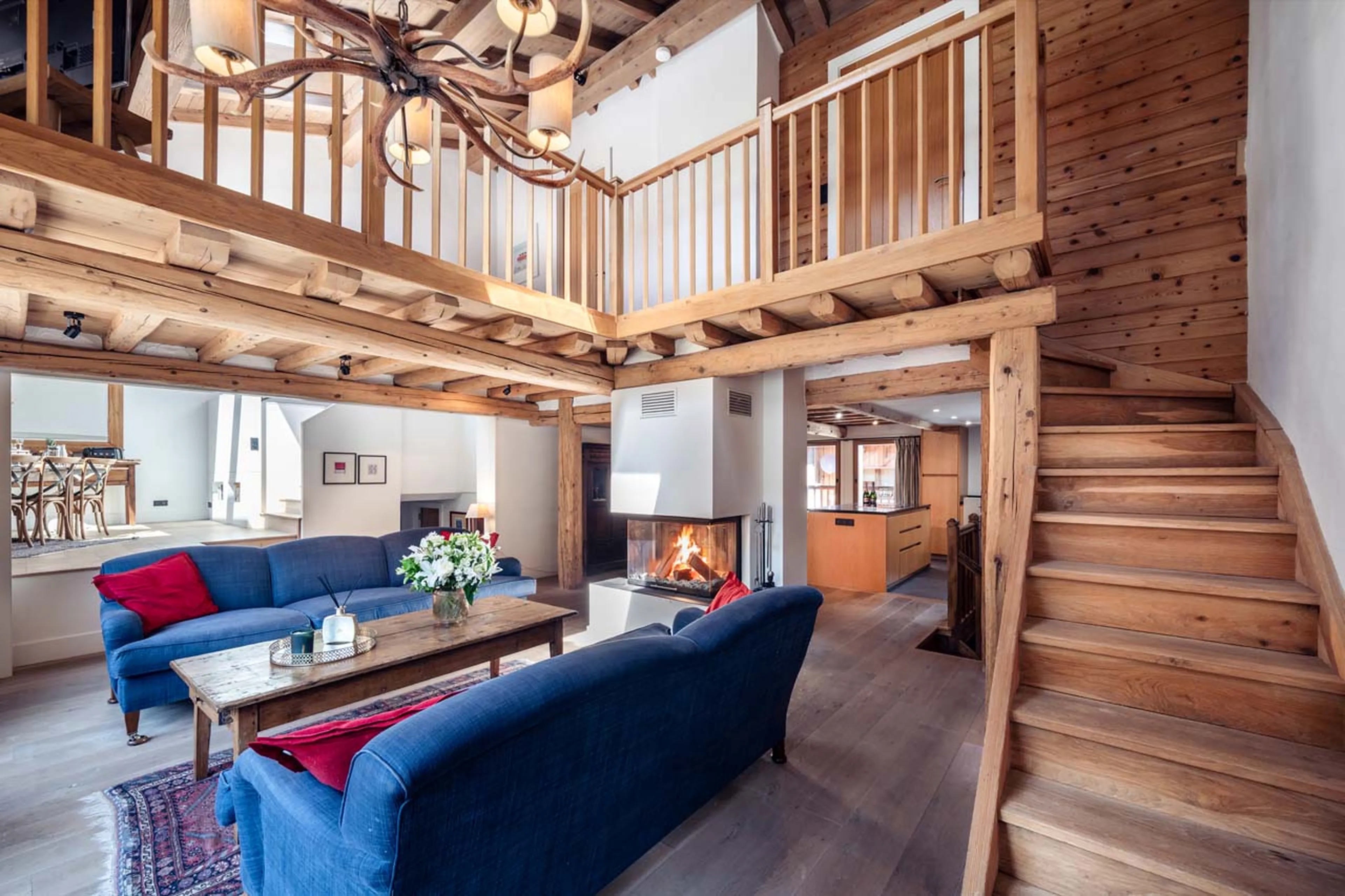 Sitting room in Chalet Pierremont, Courchevel Le Praz