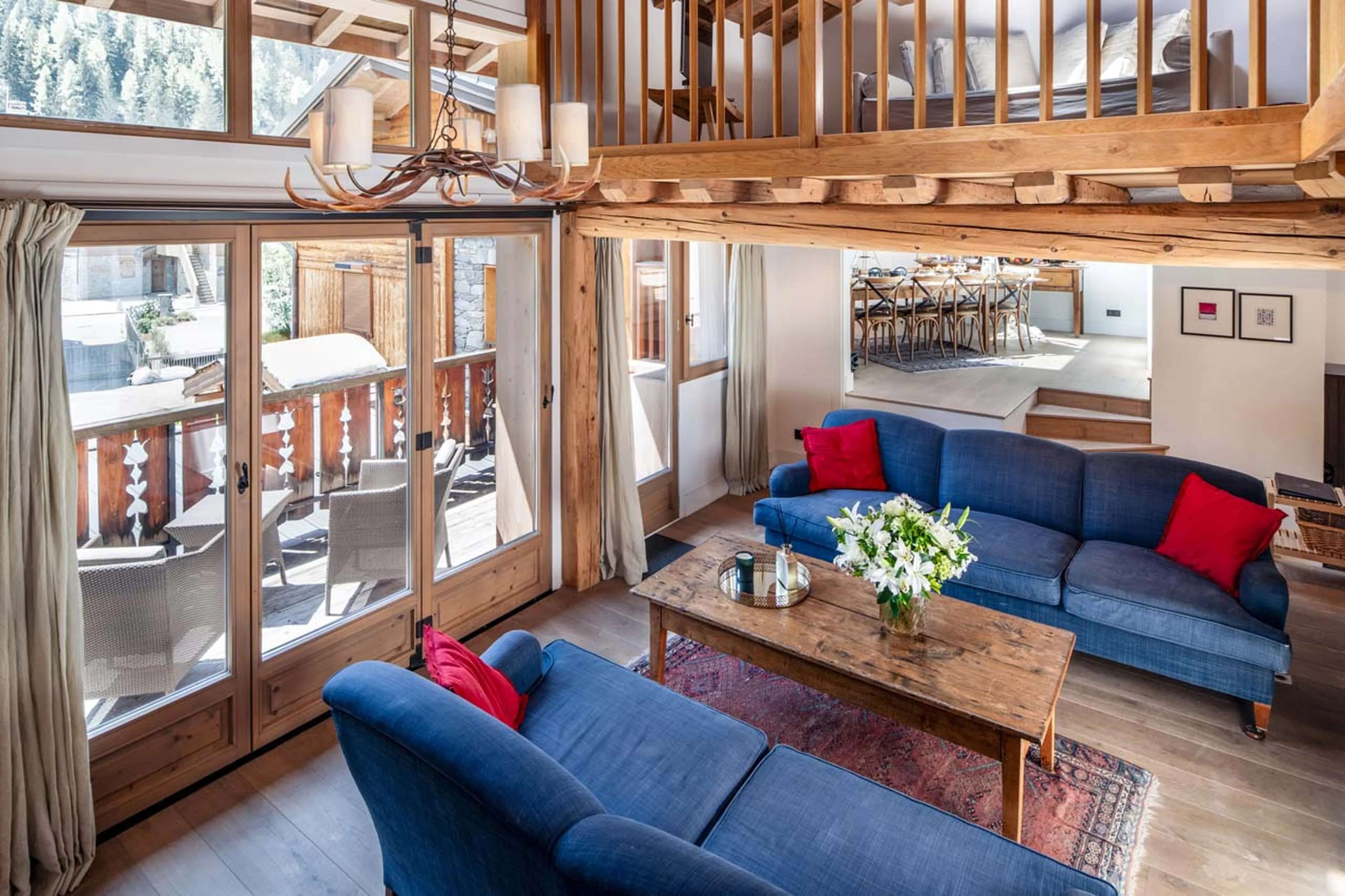 Sitting room in Chalet Pierremont, Courchevel Le Praz