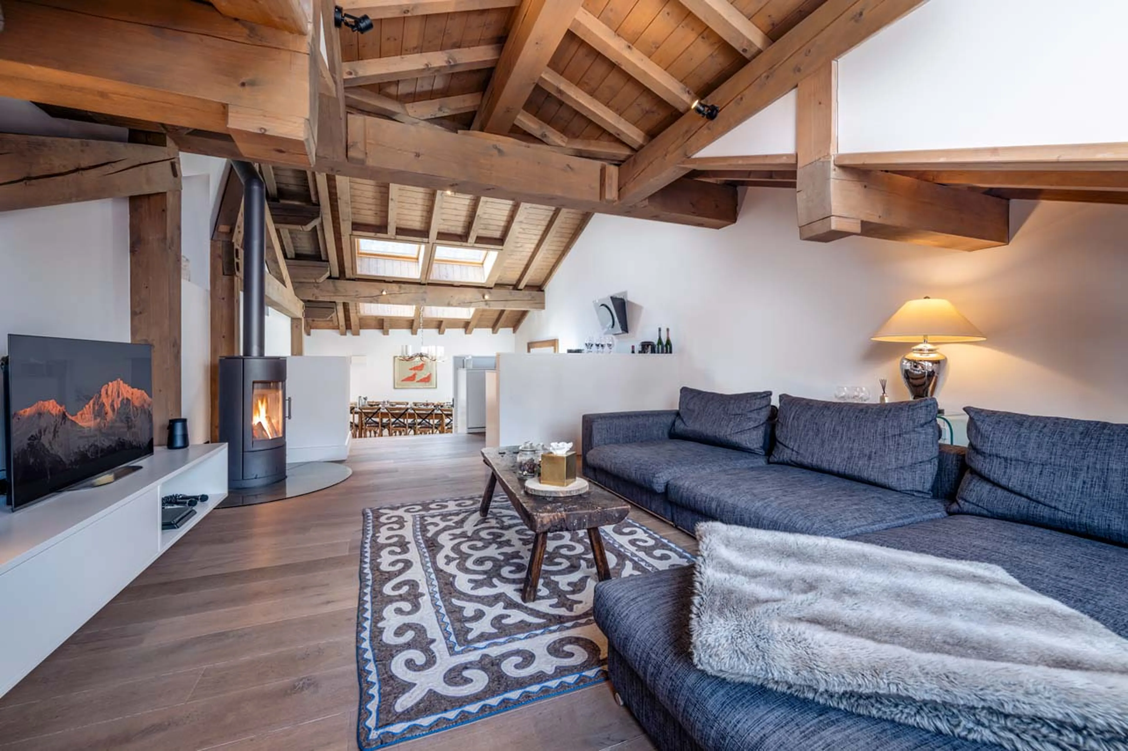 TV room in Chalet Pierremont, Courchevel Le Praz