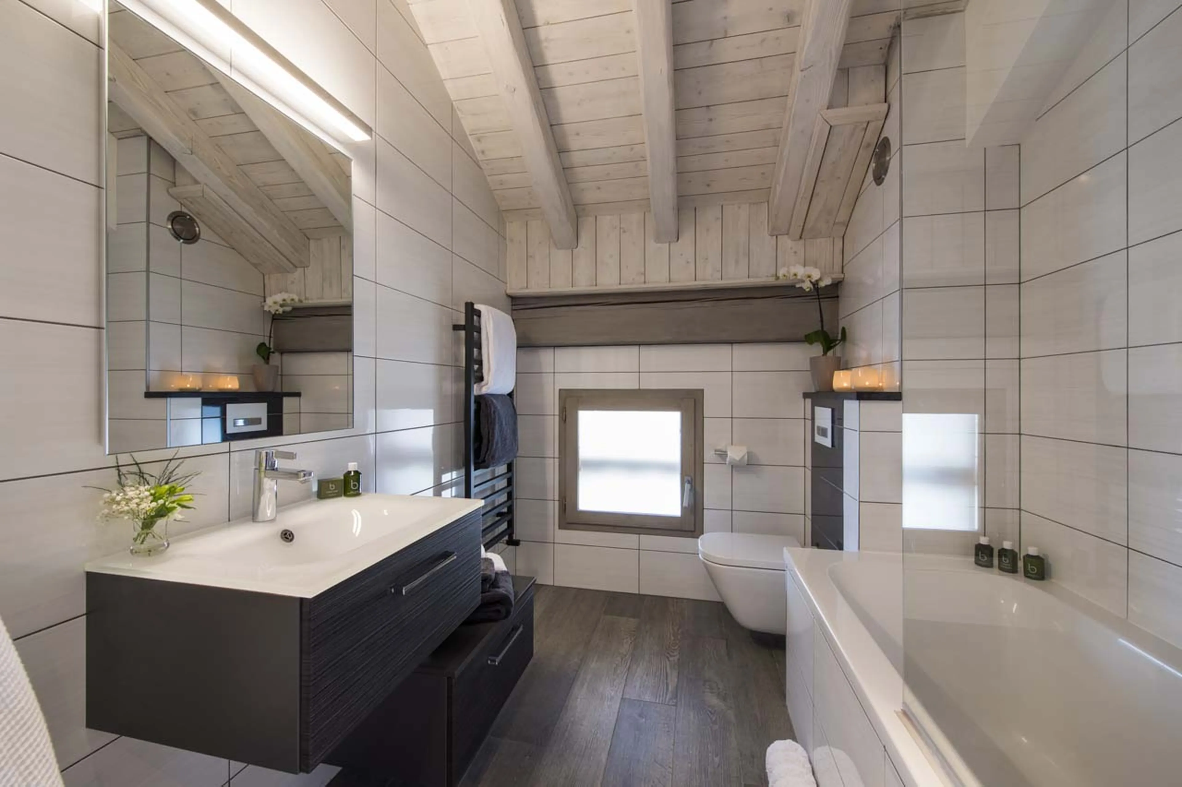 Bathroom at Chalet Pont du Cam in Meribel