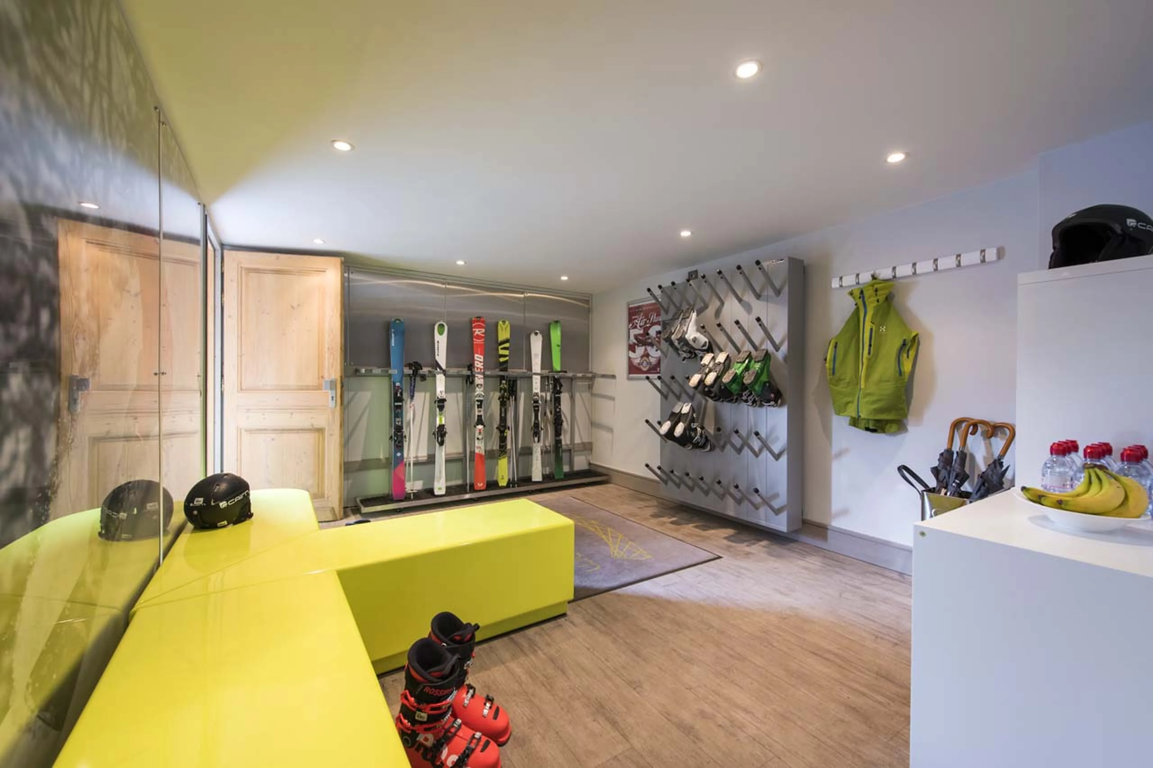 Ski room at Chalet Pont du Cam in Meribel