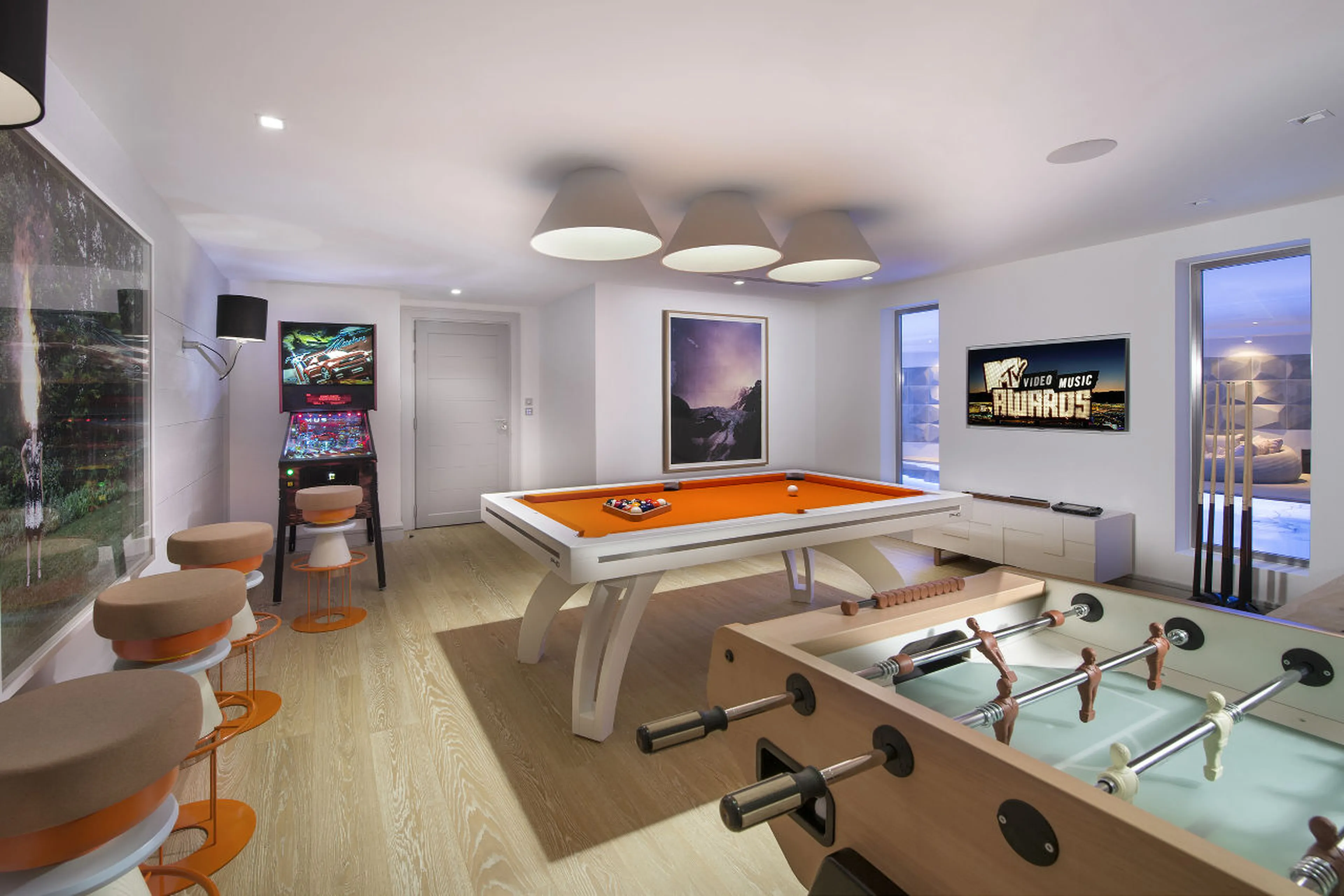 Games room in Chalet Pow Pow in Courchevel 1850