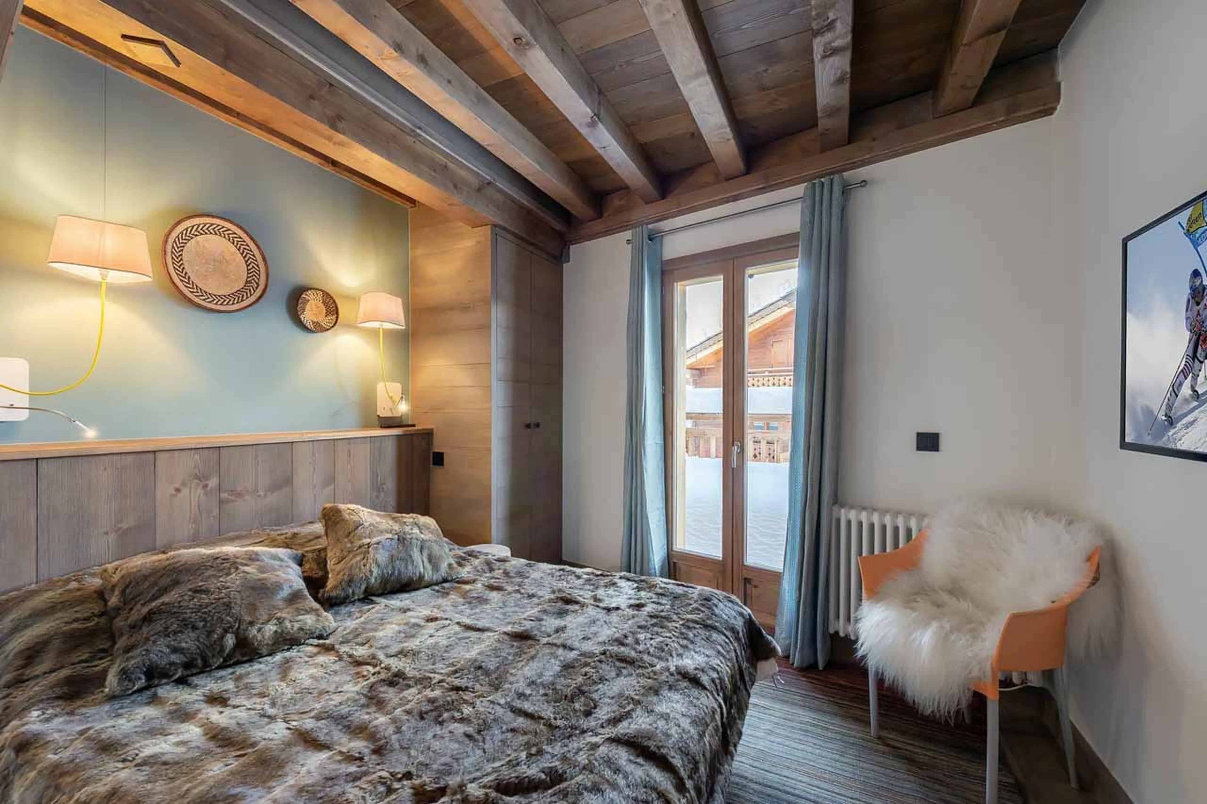 Bedroom three at Chalet Prosper in Courchevel 1550