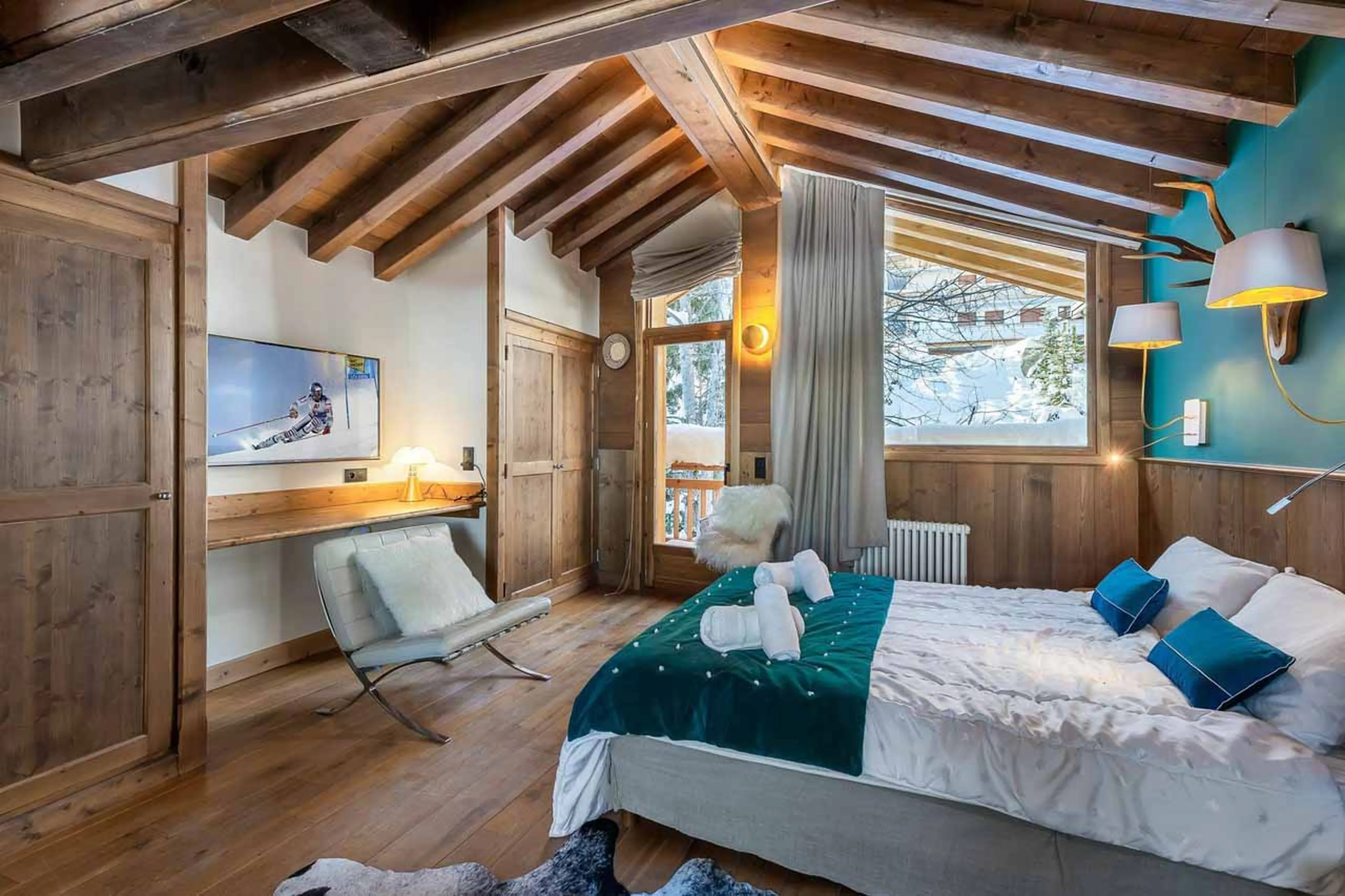 Master suite at Chalet Prosper in Courchevel 1550