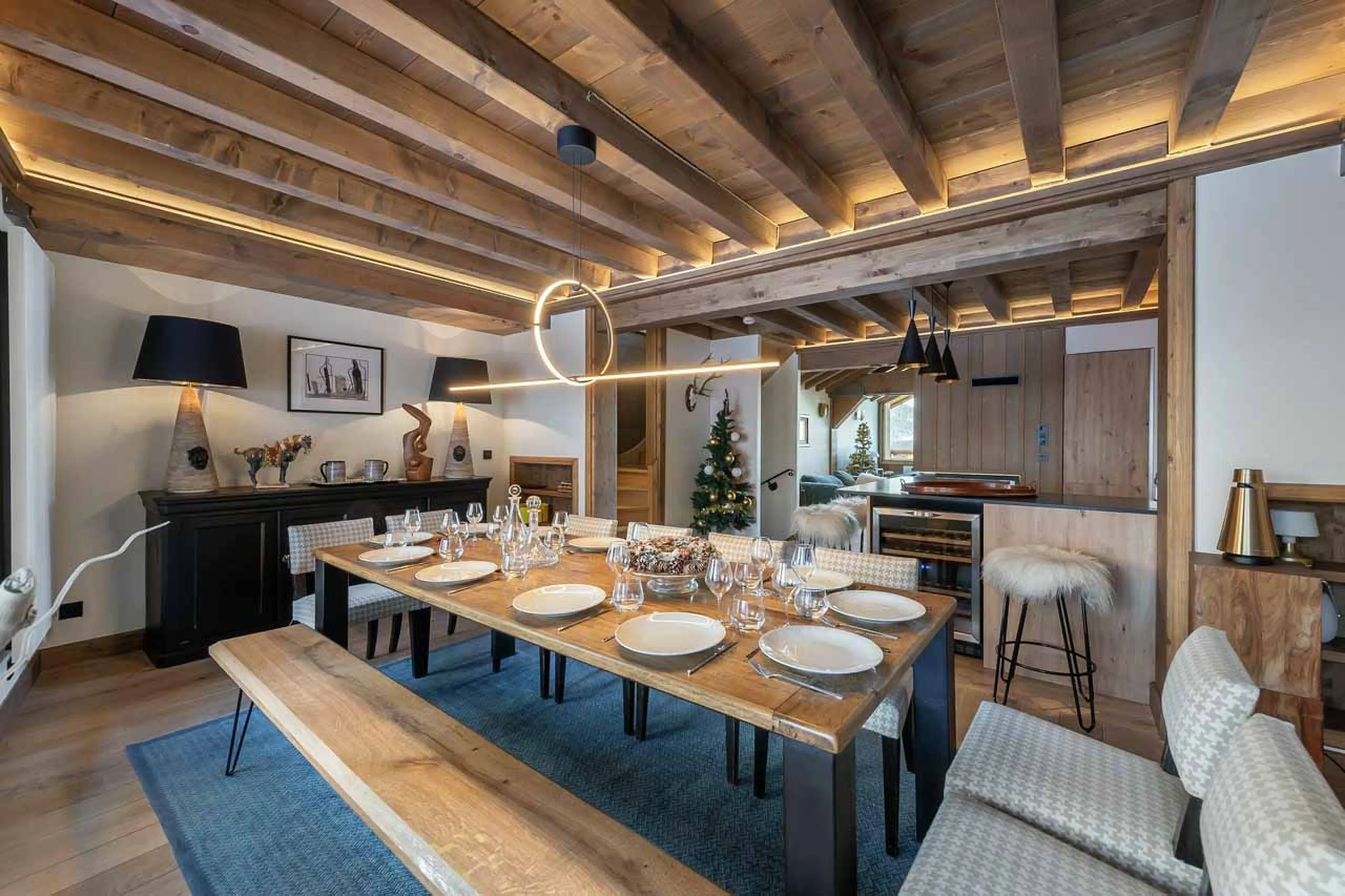Dining area at Chalet Prosper in Courchevel 1550