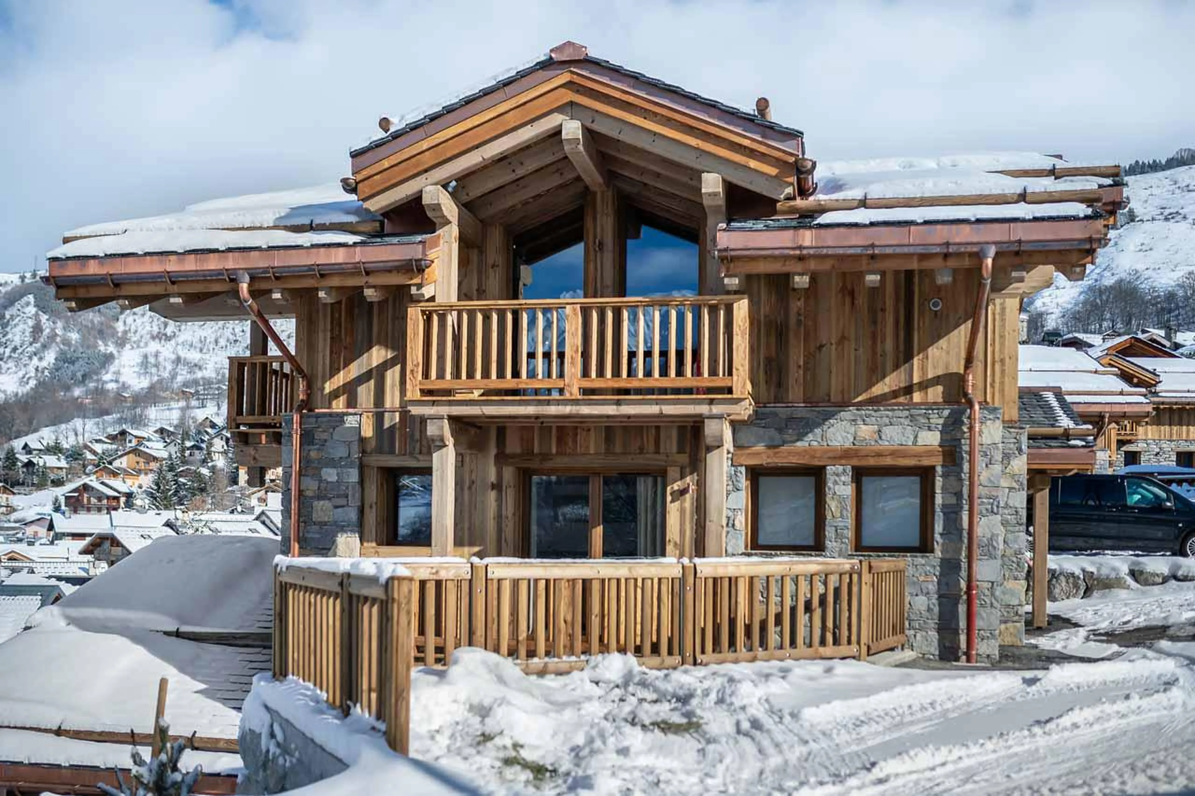 Exterior of Chalet Pure White Crystal in St Martin de Belleville