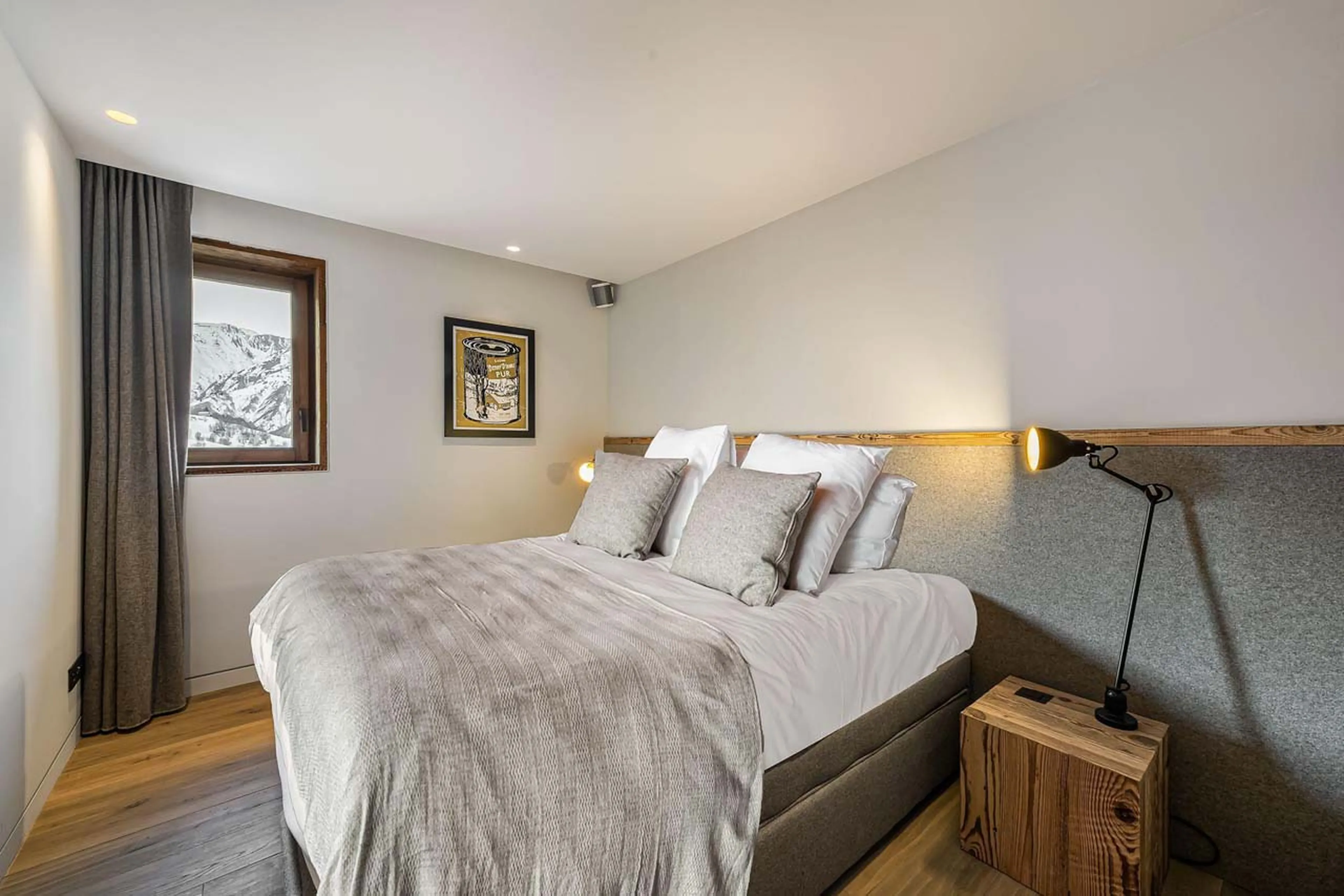 Bedroom five at Chalet Quebec in St Martin de Belleville