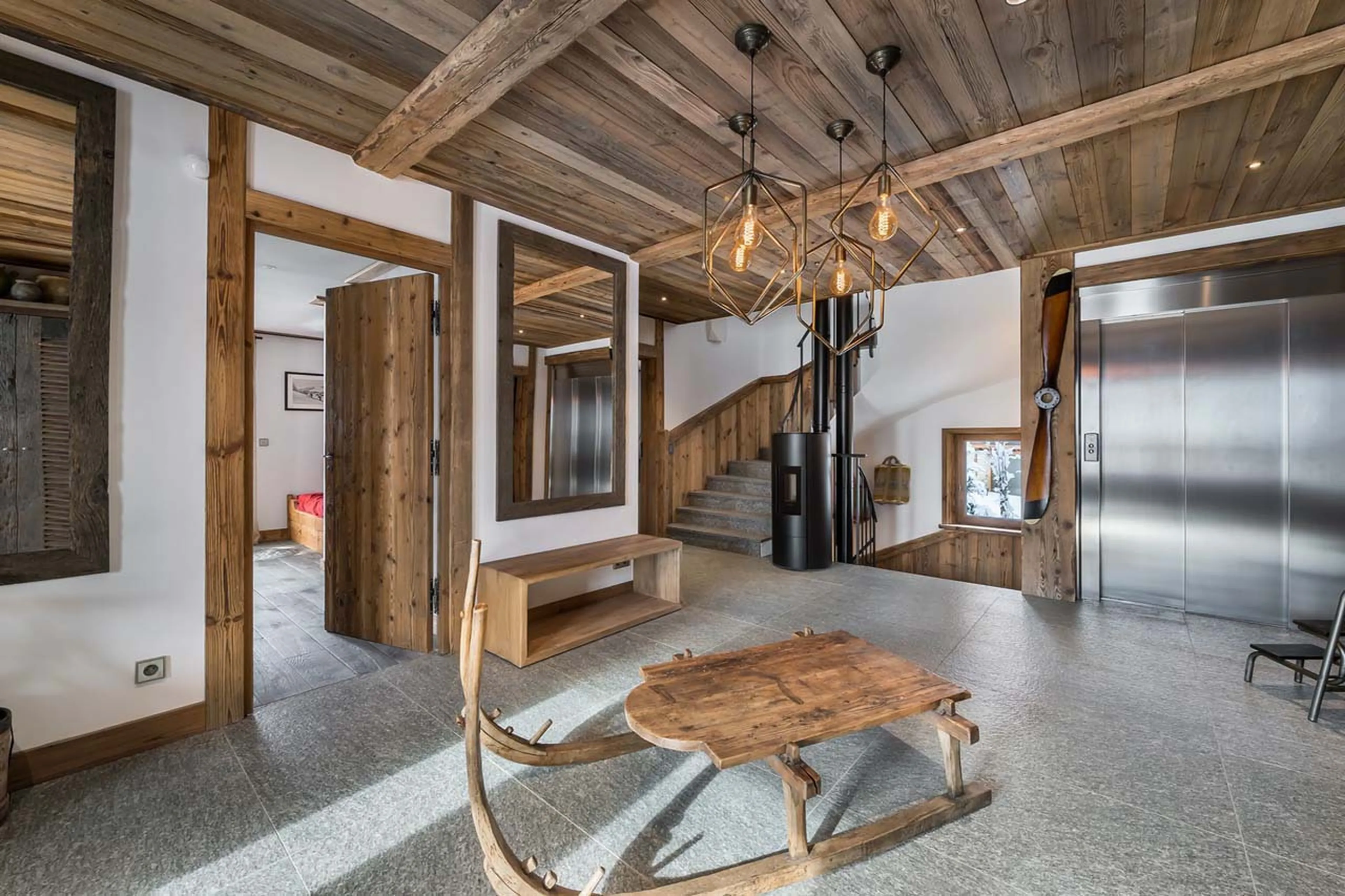 Entrance hall at Chalet Queen Mijane in Meribel