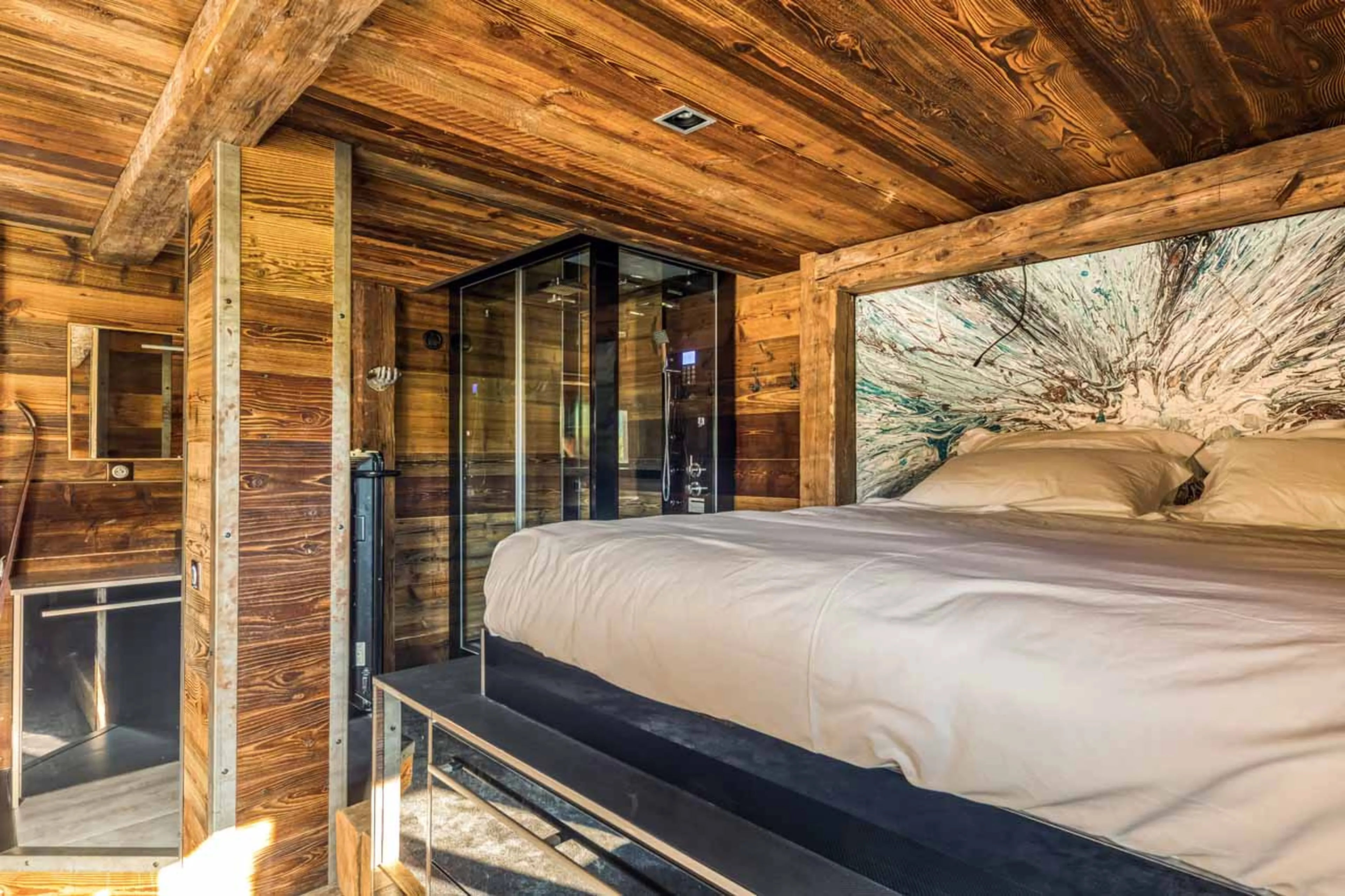 Bedroom six at Chalet Quezac in Tignes