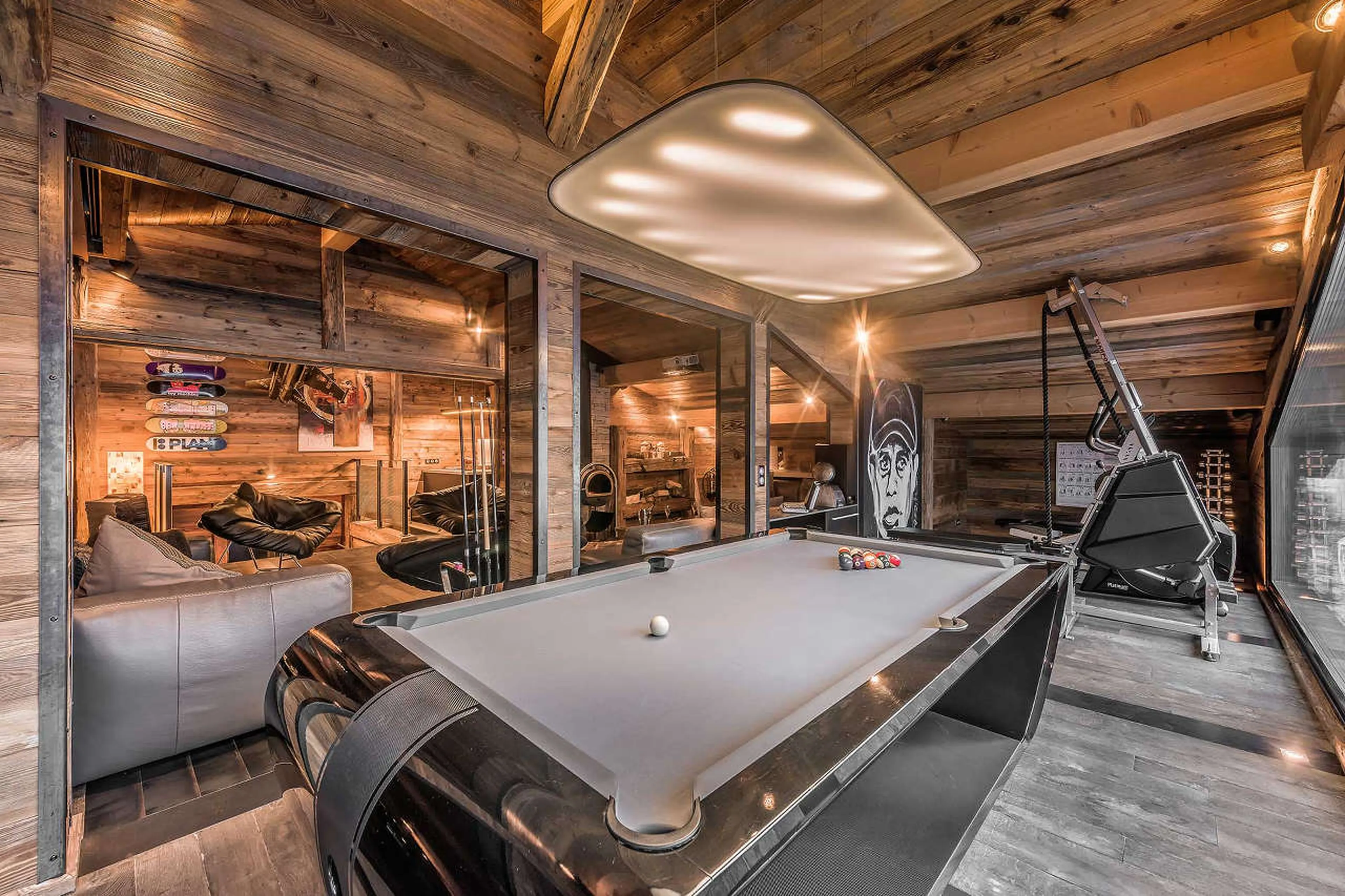 Entertainment area in Chalet Quezac in Tignes