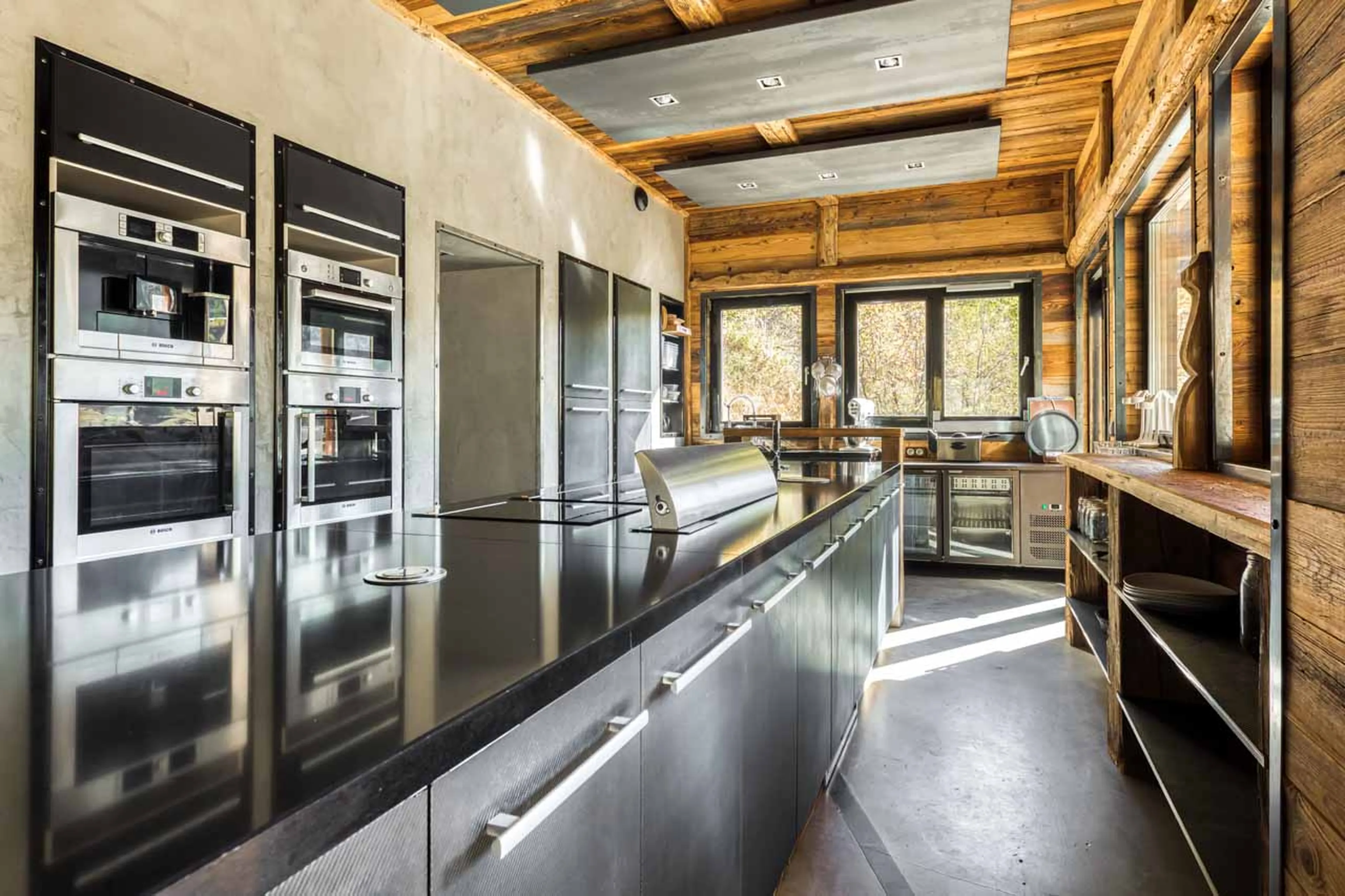 State of the art kitchen at Chalet Quezac in Tignes