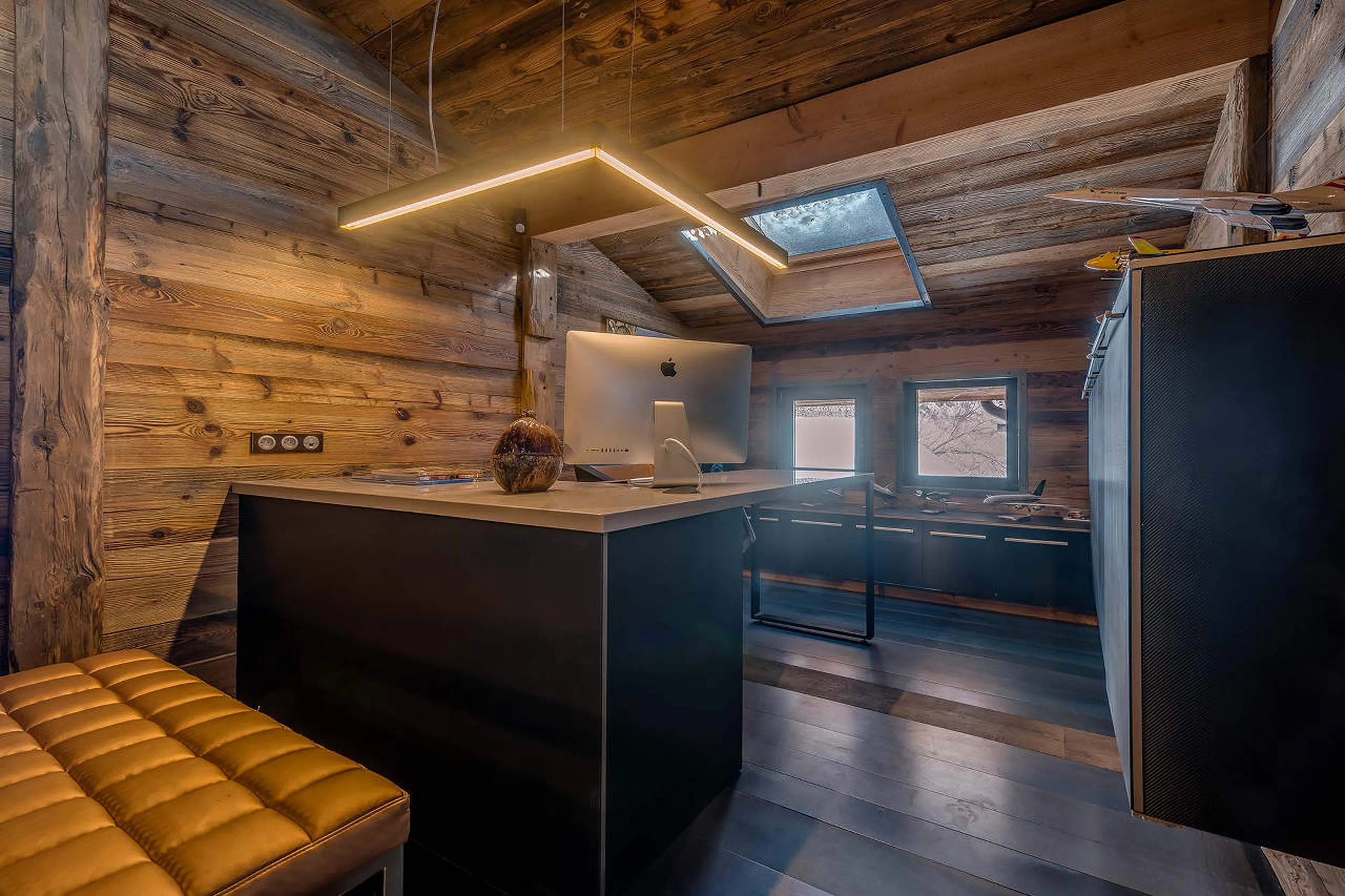 Office area in Chalet Quezac in Tignes