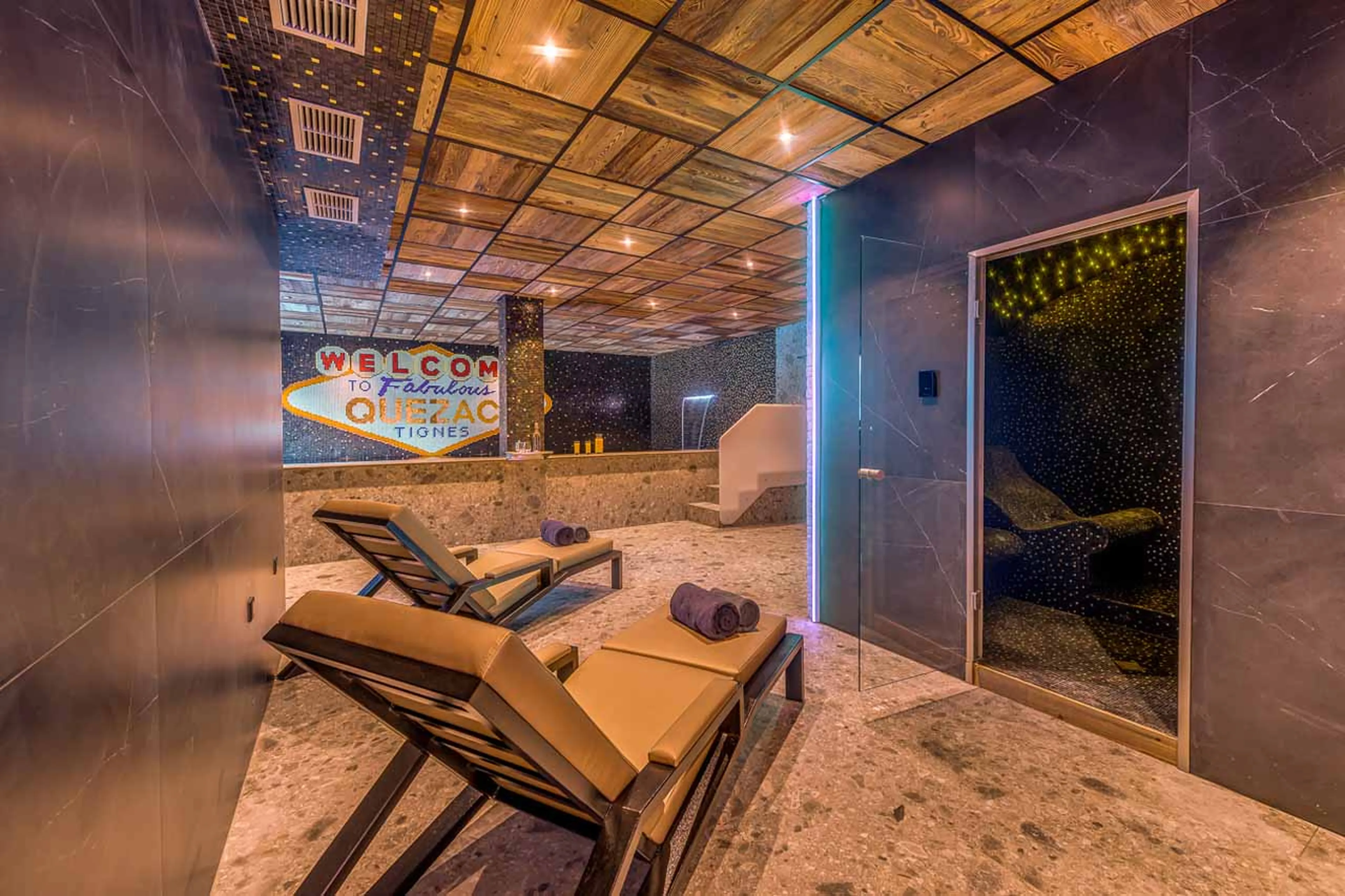 Spa area of Chalet Quezac in Tignes