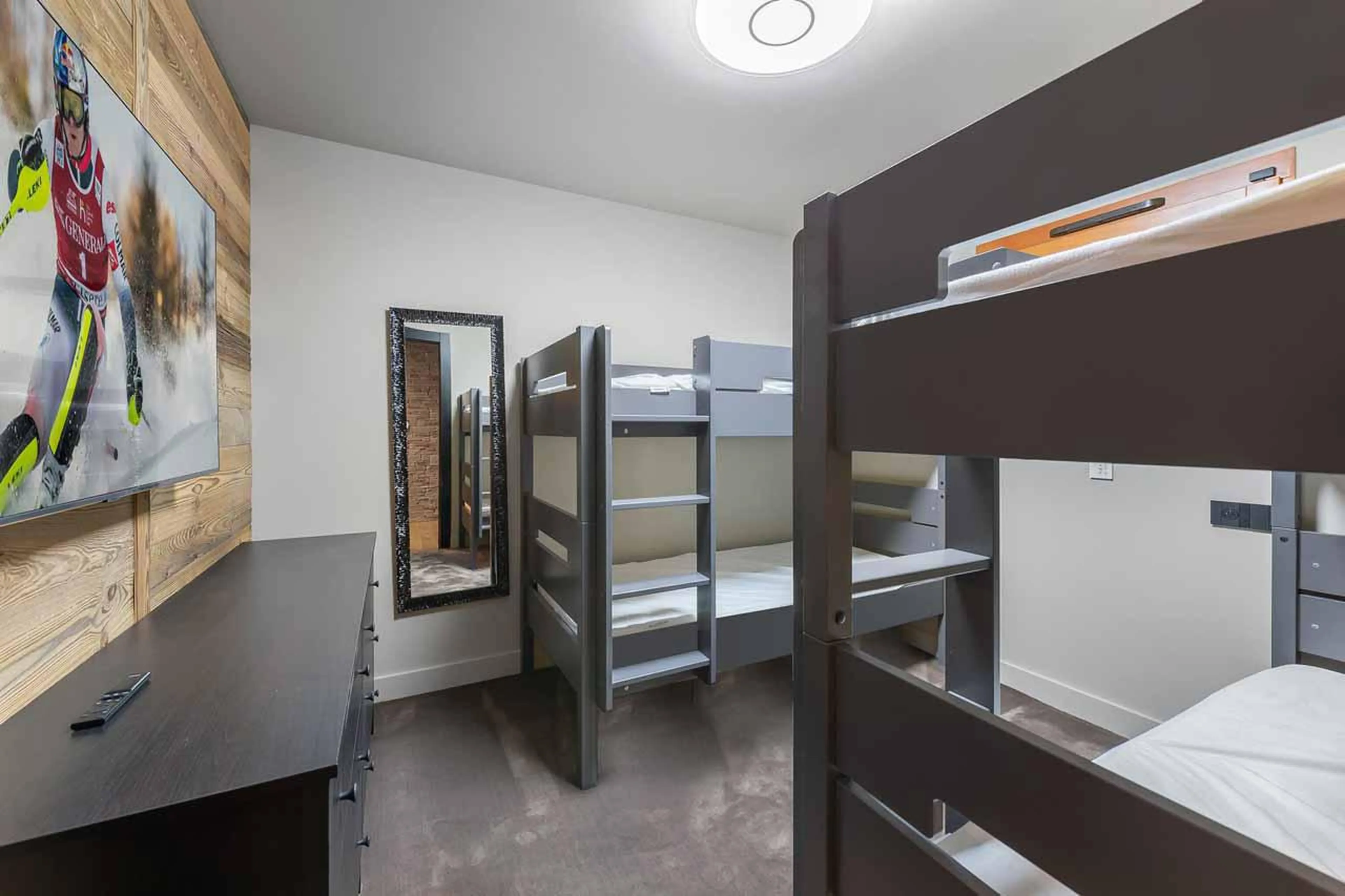 Bedroom six at Chalet R Family in Megeve