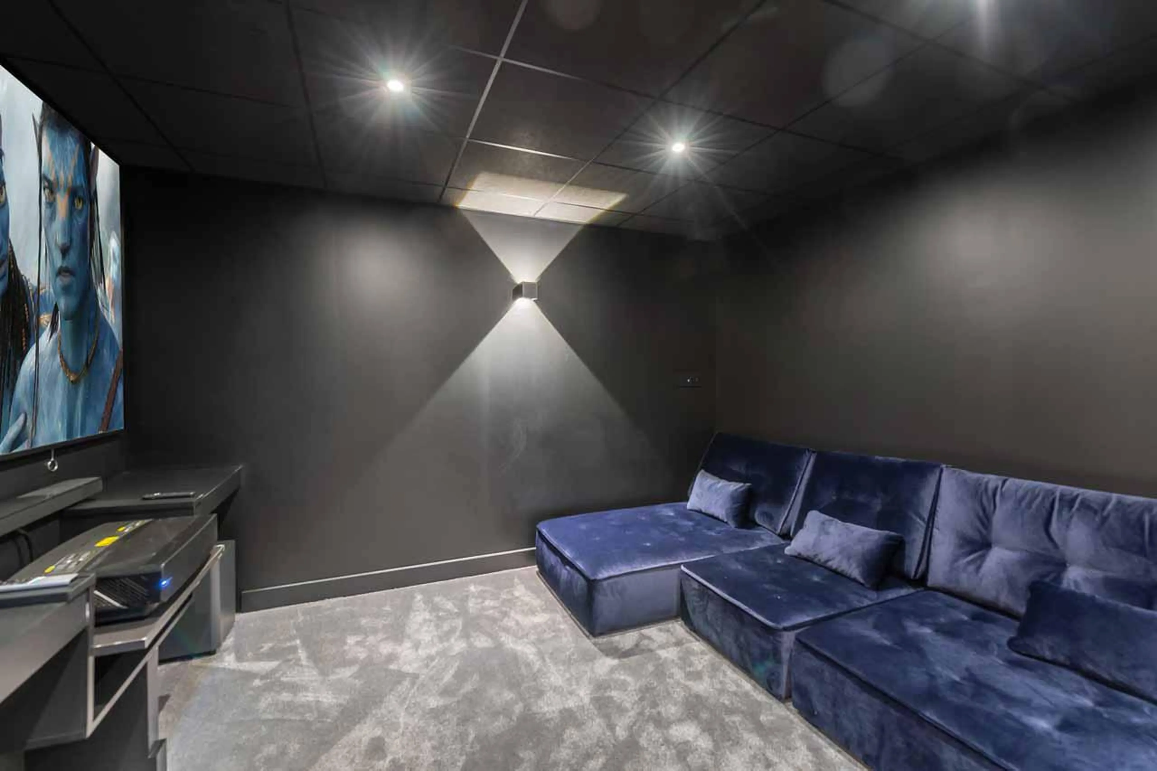 Cinema room at Chalet R Family in Megeve